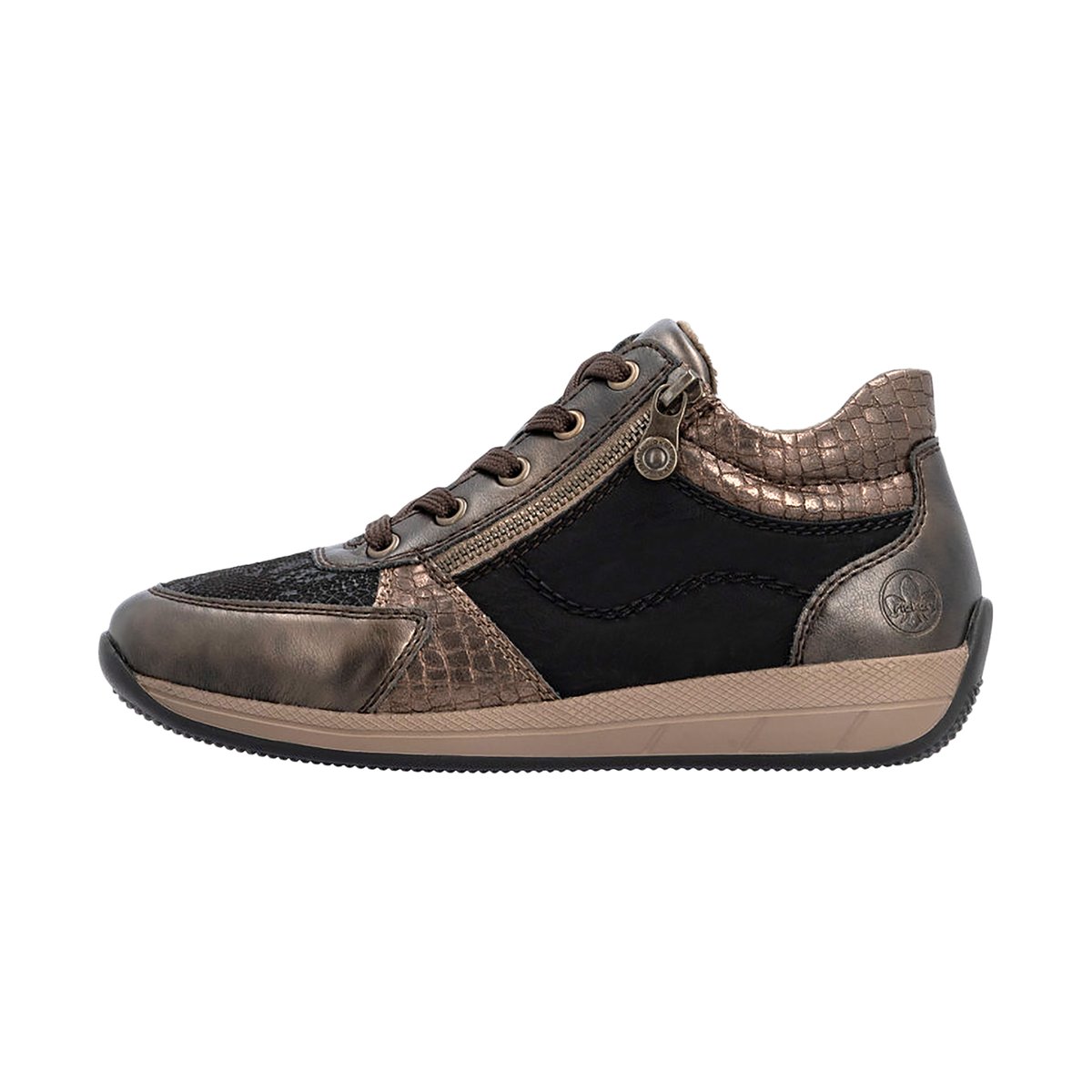 Basket à Zip Australia marron combinaison, RIEKER