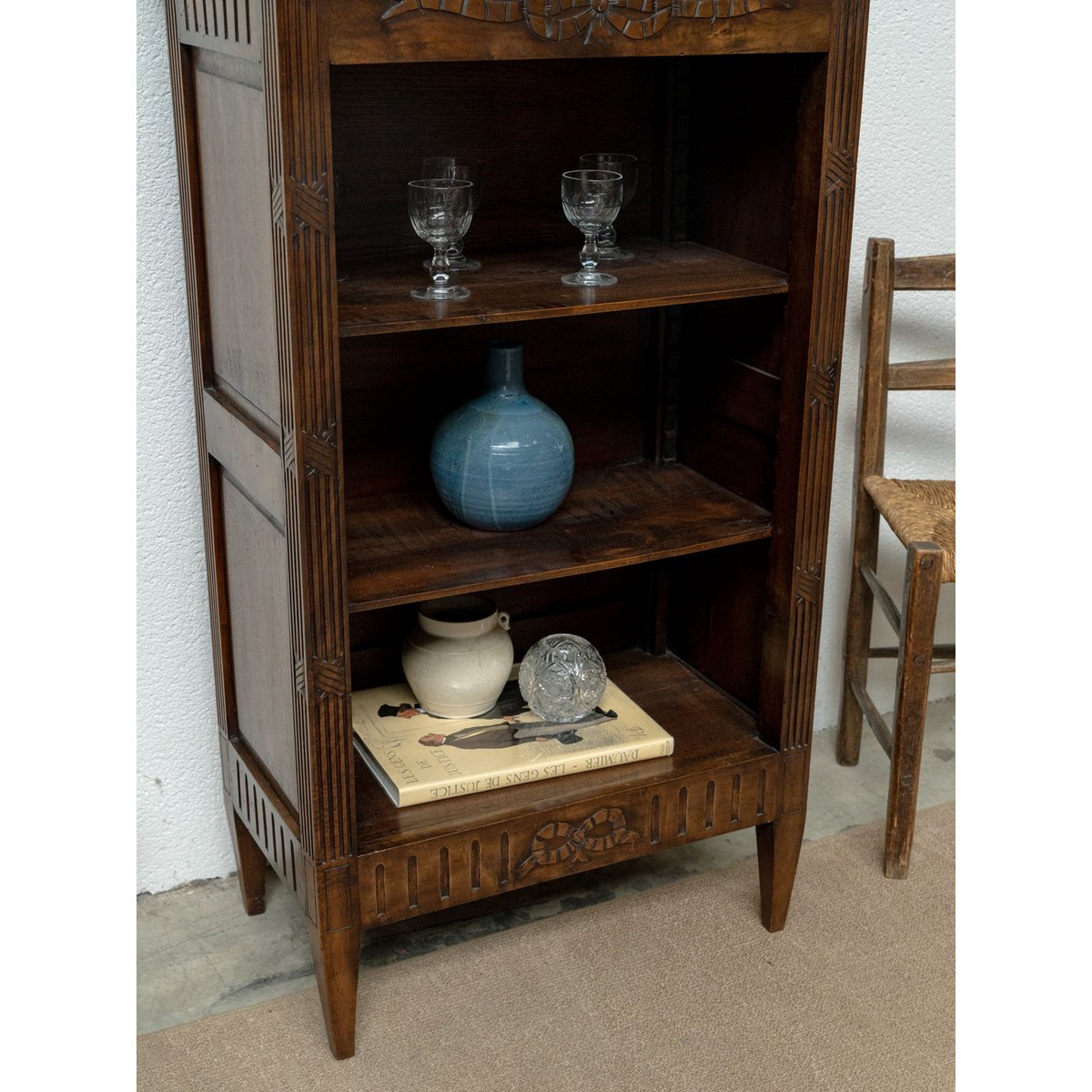Étagère en bois Gaëlle N°894 - Bon état bois foncé, DEBONGOUT