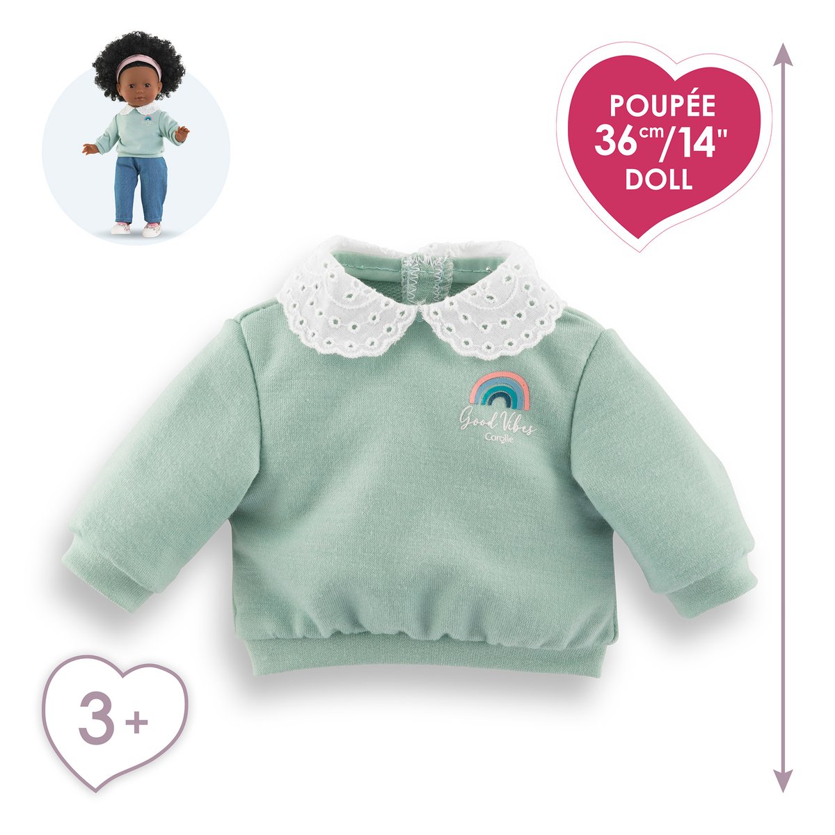 Sweat pour poupée ma Corolle couleur unique, COROLLE