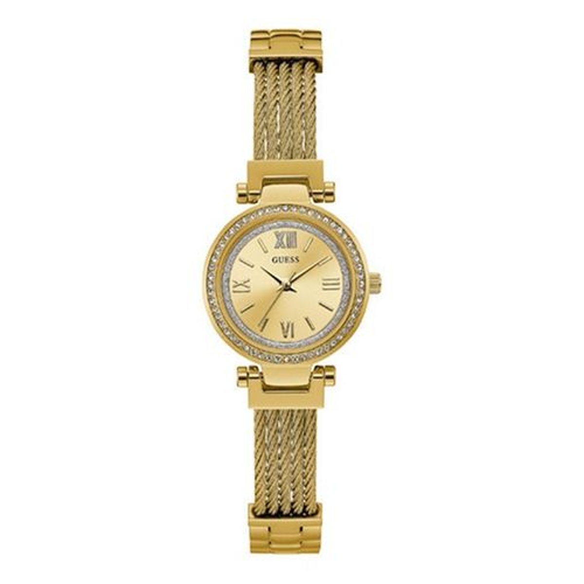 Montre Analogique Ladies dress doré doré rose doré, GUESS