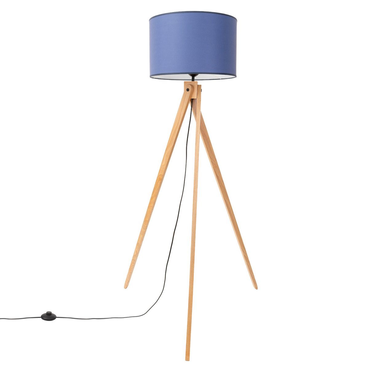 Lampadaire Tissu Bleu E27 1 Natt bleu, EDEN