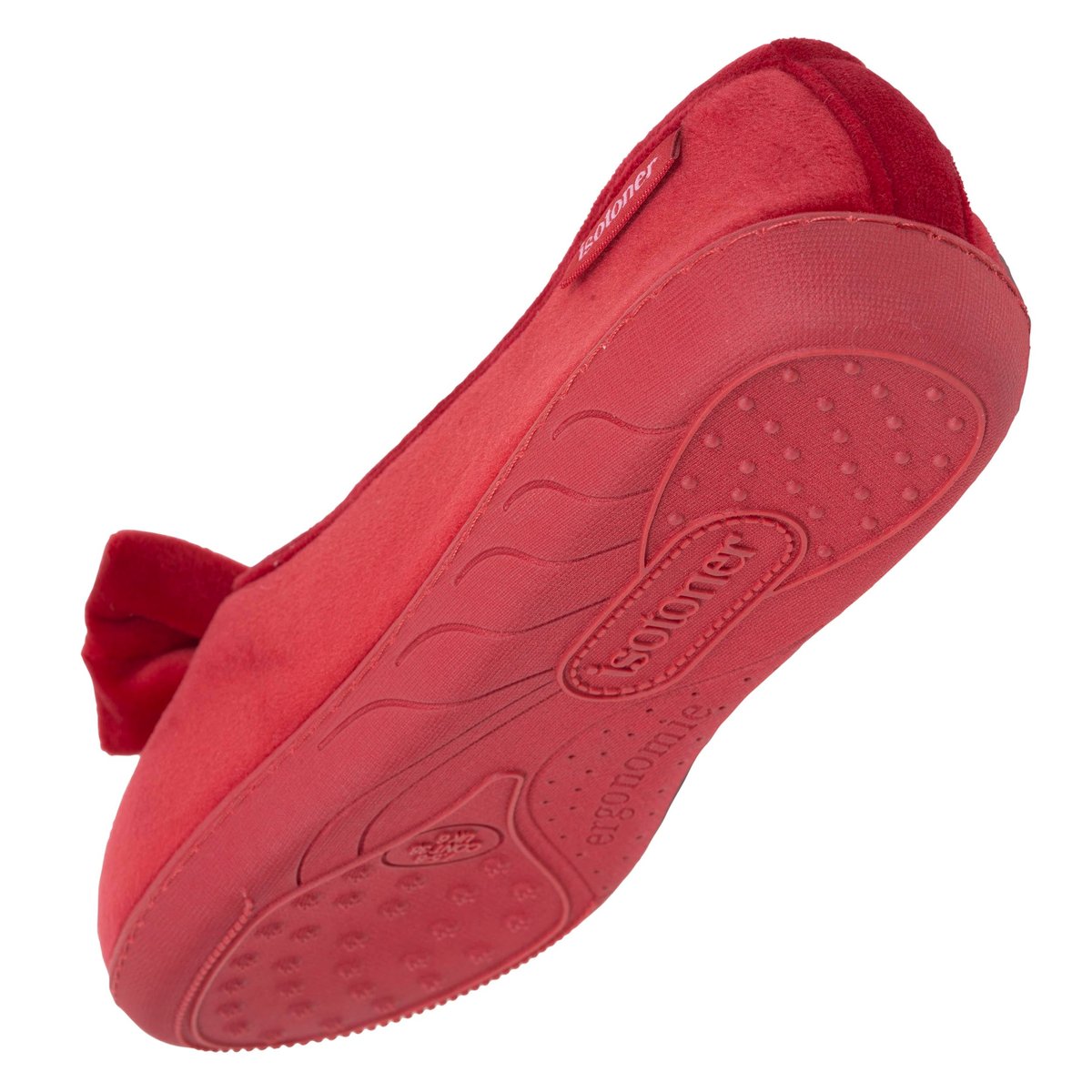 Chaussons Ballerines rouge, ISOTONER