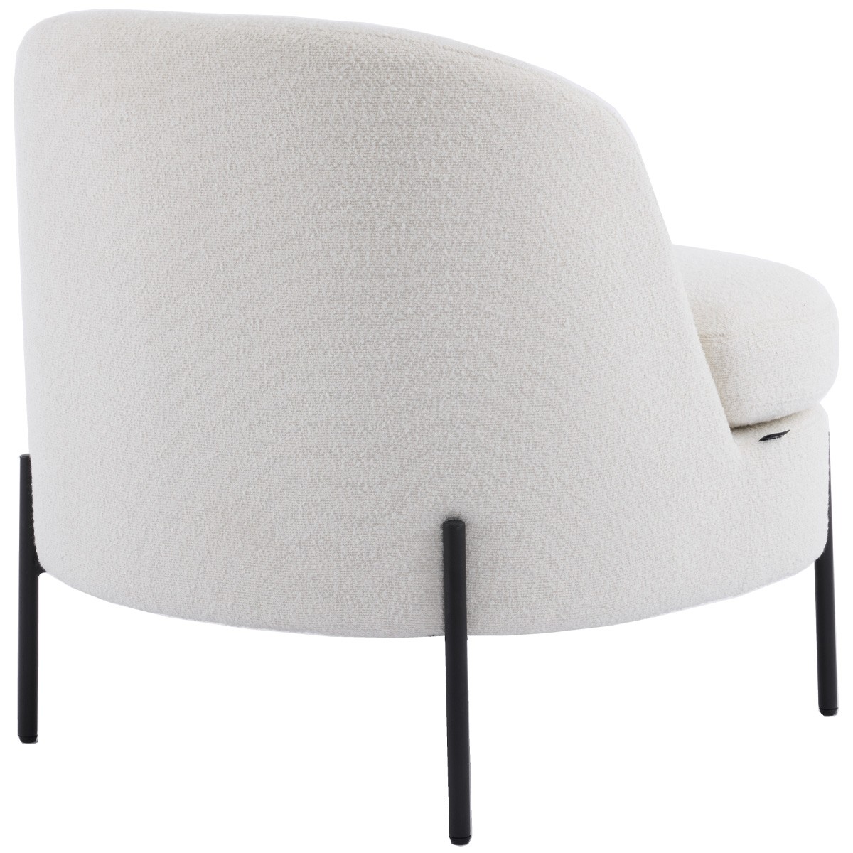 Fauteuil en tissu bouclé - VIANNEY beige, HOMIFAB