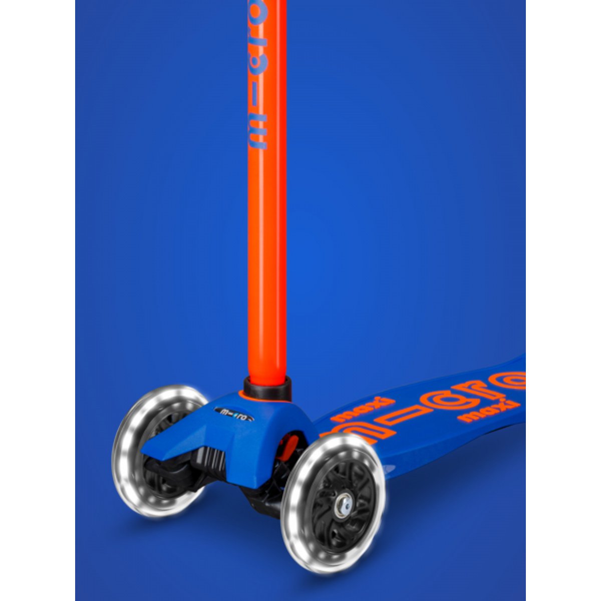 Maxi Micro Deluxe LED - Néon orange, MICRO MOBILITY