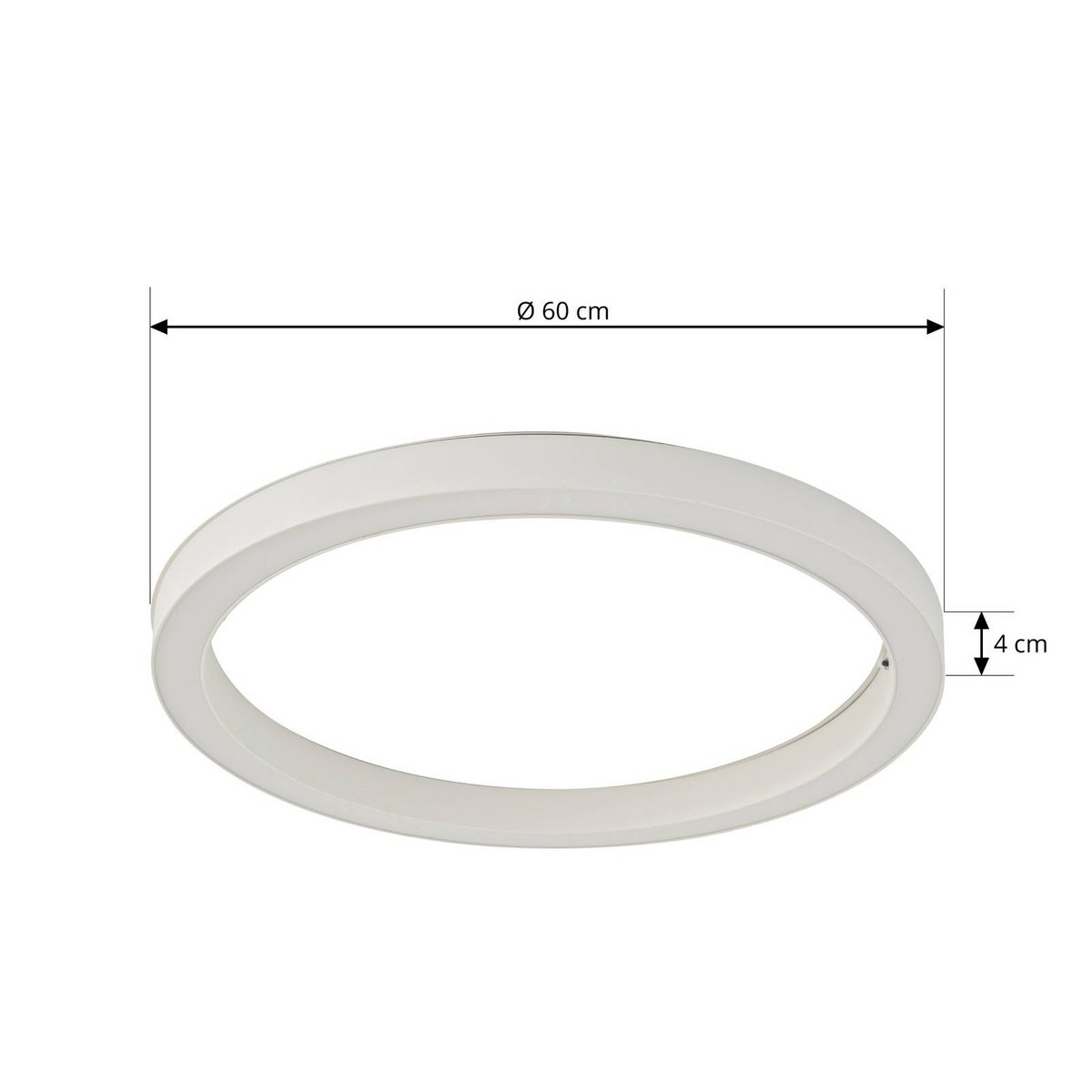 Plafonnier en métal moderneLED, Neor blanc, LUCANDE