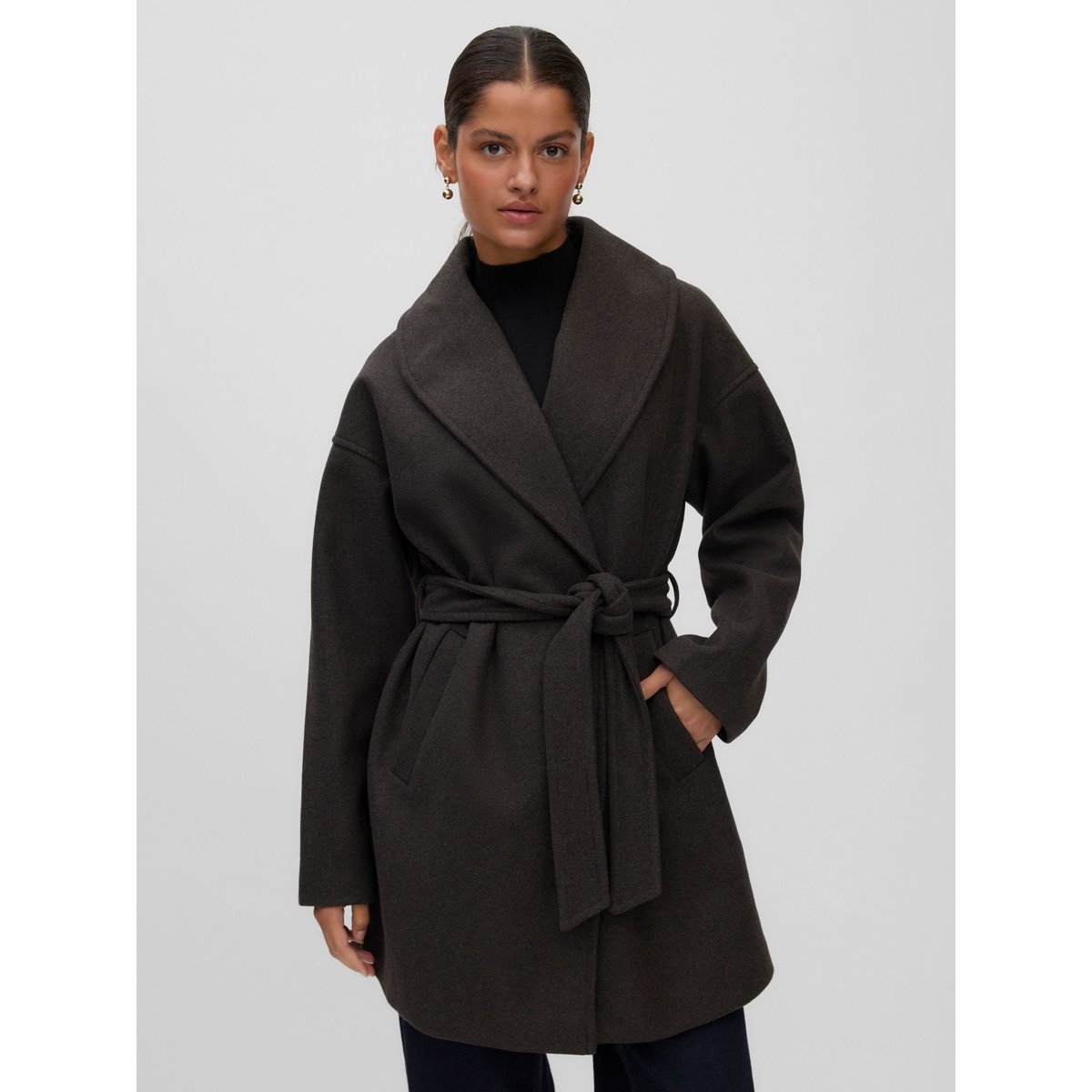 Manteau marron - delicioso, VERO MODA