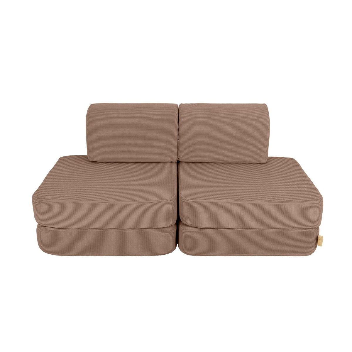 Canapé modulable velours SLIMCORDE marron, MEOW BABY