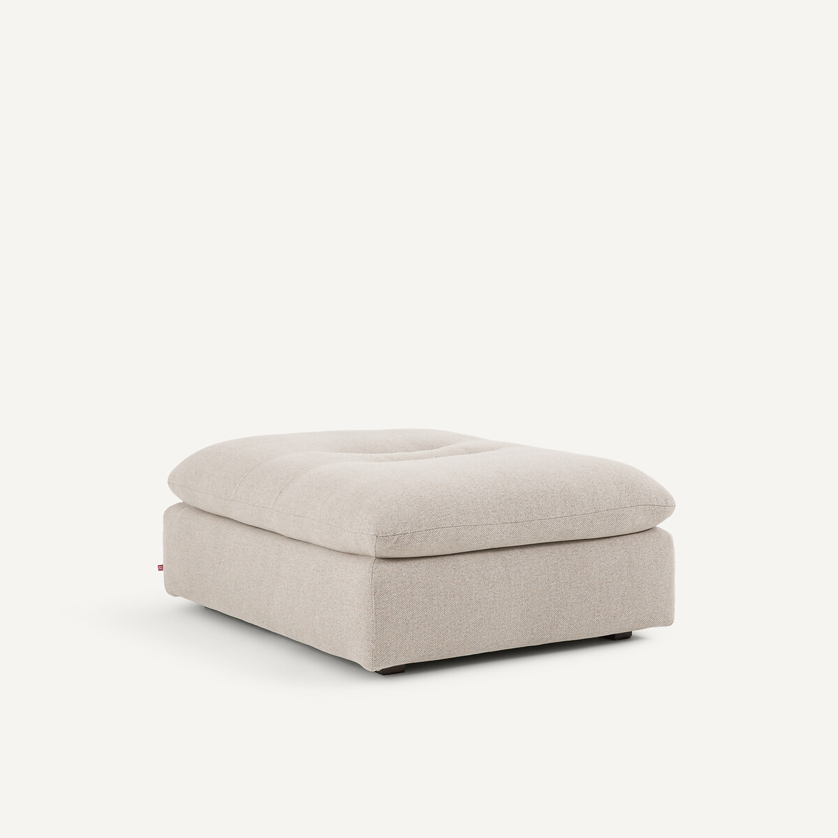 Repose-pieds modulable en tweedé, GIULIANO naturel/gris clair, AM.PM