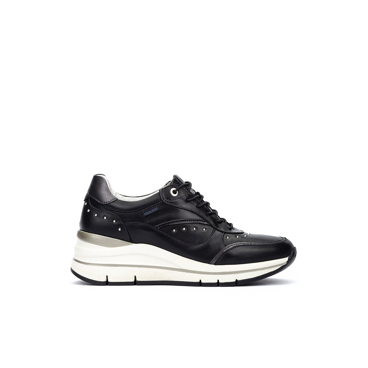 Baskets cuir Girona black, PIKOLINOS