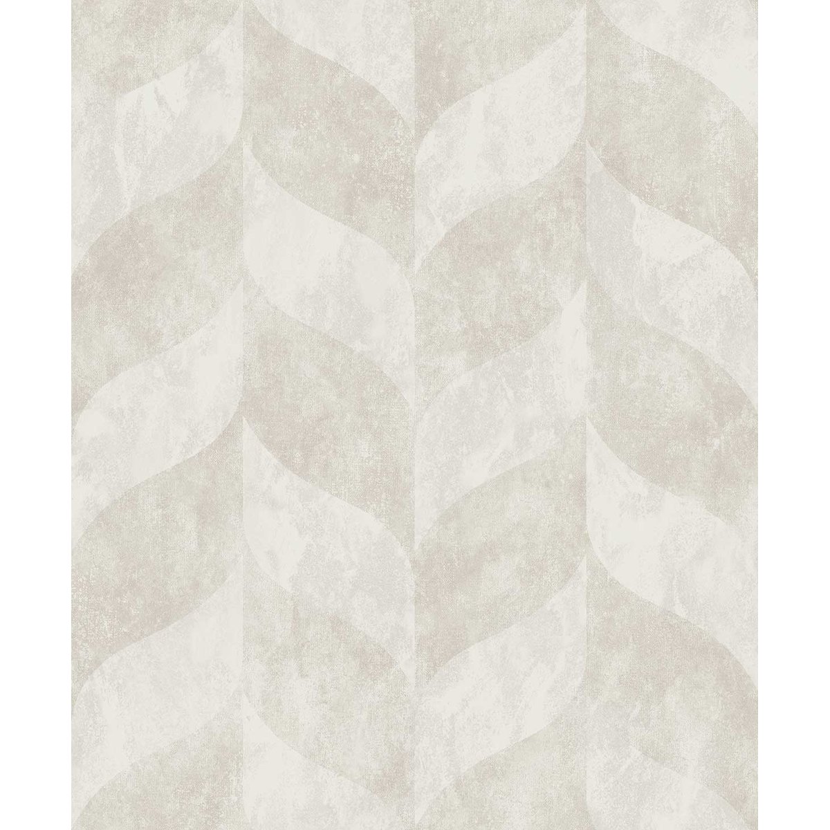 Papier peint géométrique feuilles beige lin beige, HEXOA
