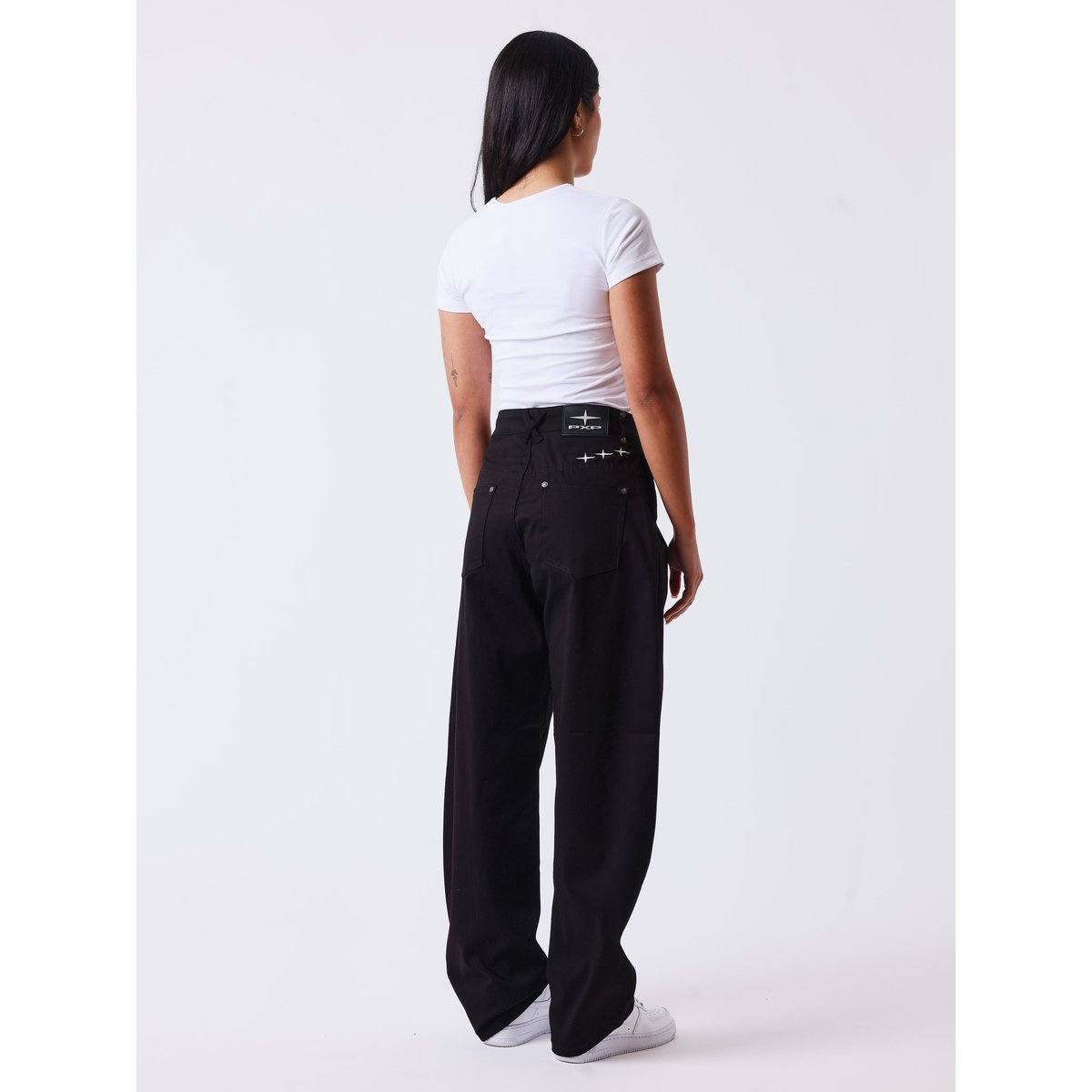Pantalon en toile Barrel Essentials noir, PROJECT X