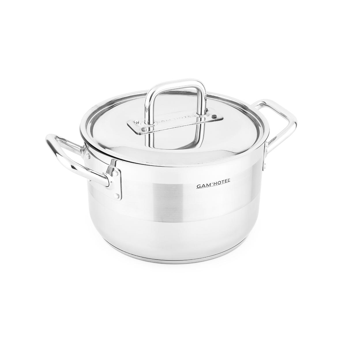 Marmite inox - 28cm induction couleur unique, GAM HOTEL