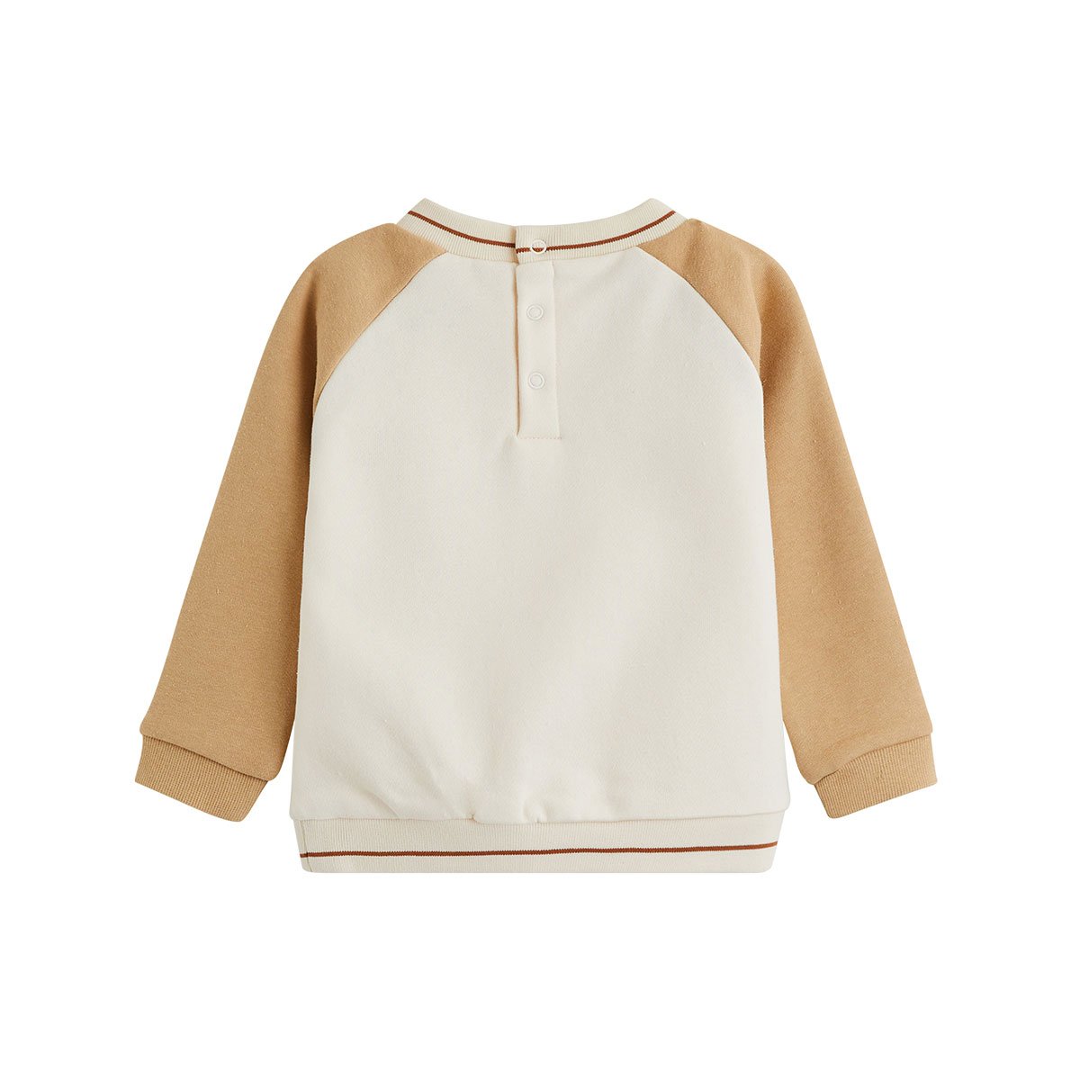 Ensemble bébé sweat et pantalon en molleton Moka marron, PETIT BEGUIN