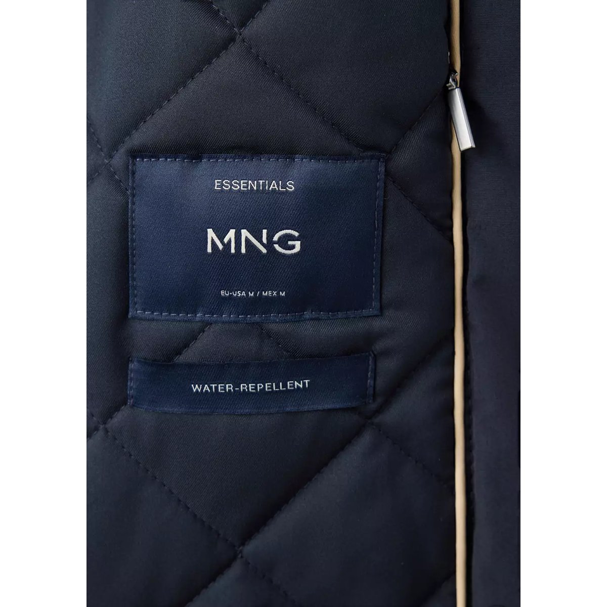 Veste matelassée hydrofuge bleu nuit, MANGO MAN