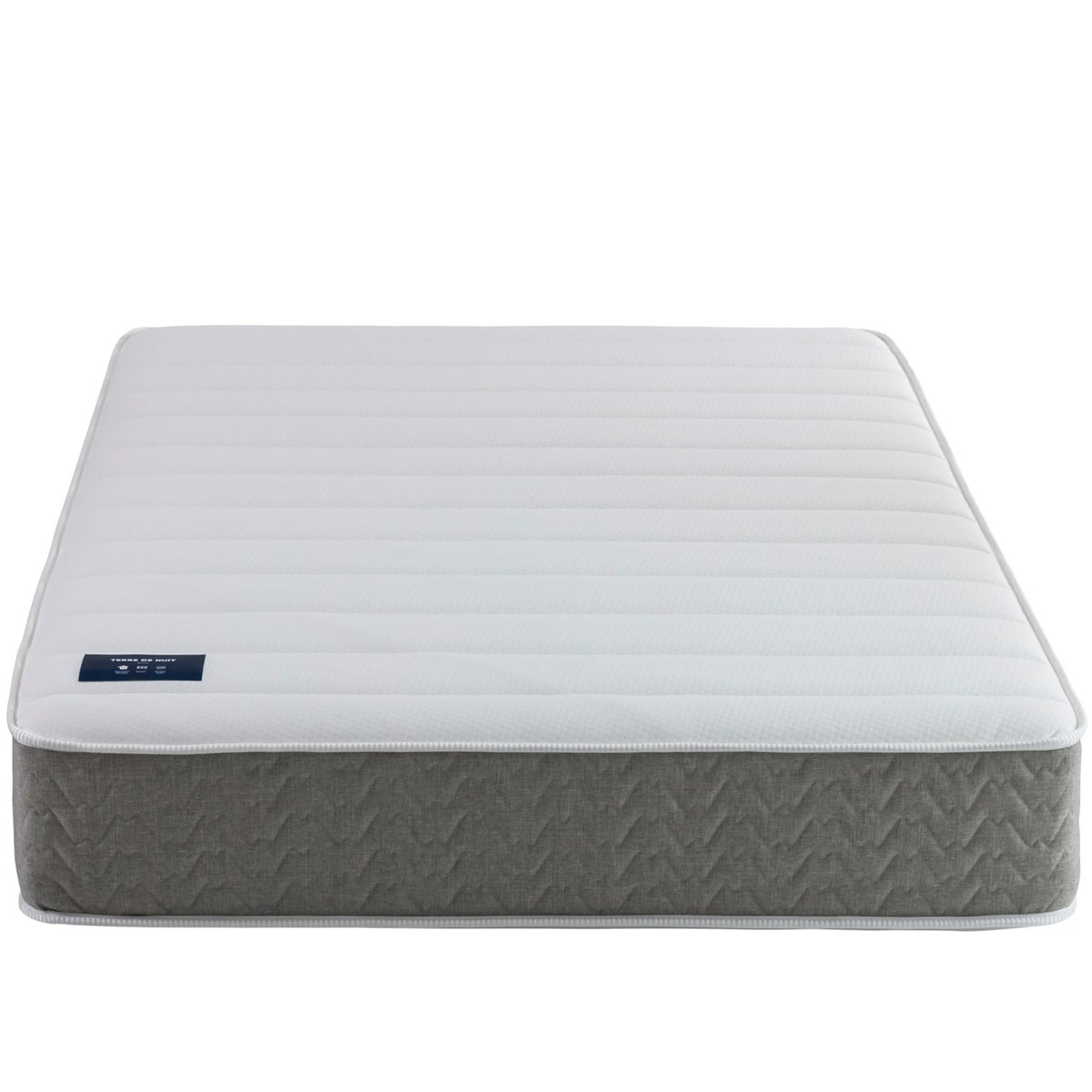Matelas hybride ressorts ensachés 29 cm L'Envie blanc, TERRE DE NUIT