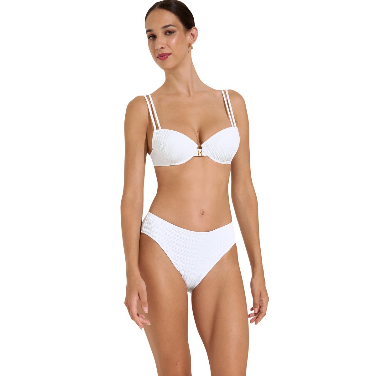 Haut maillot de bain préformé Sardinia blanc, LISCA