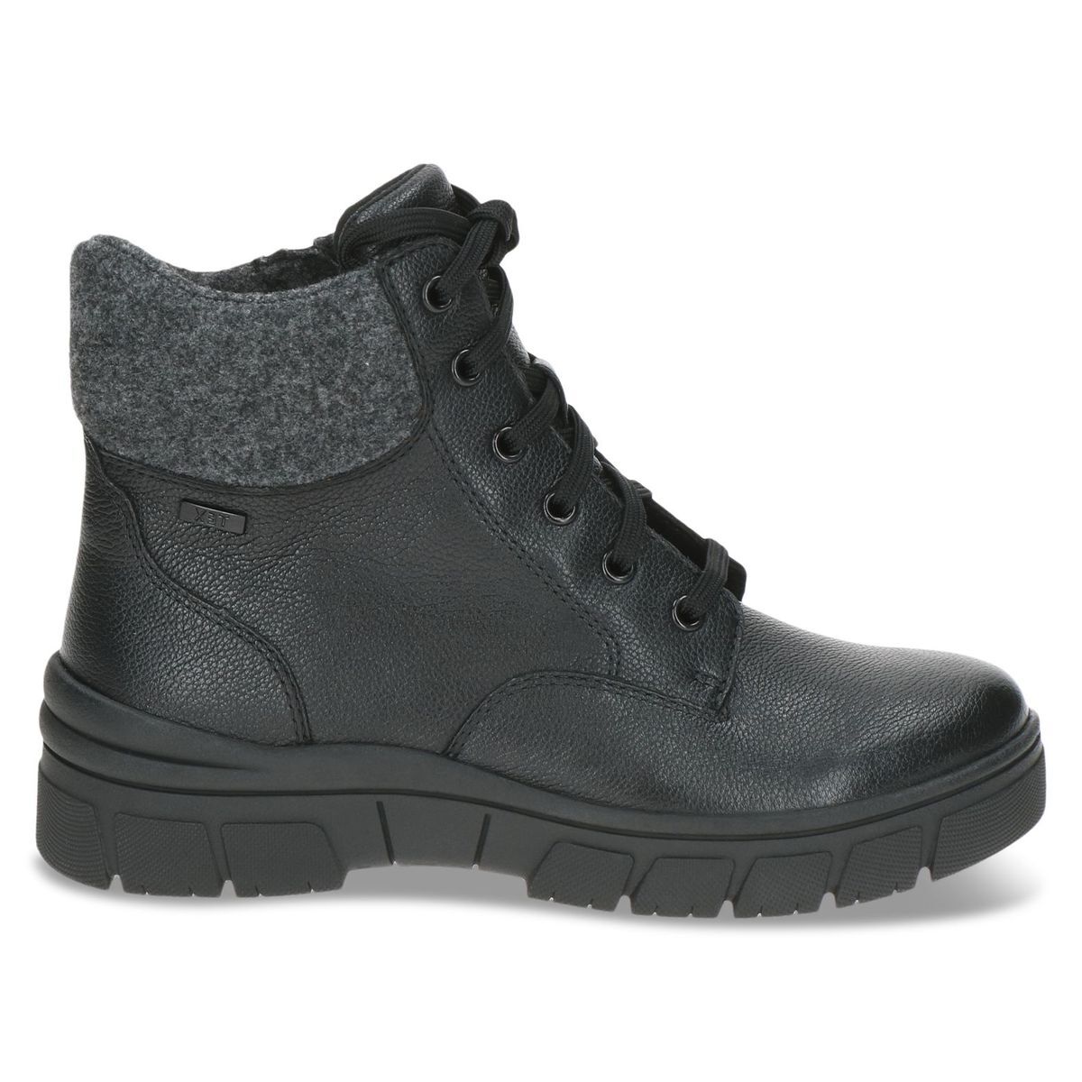 Bottine fourée noir nappa, CAPRICE