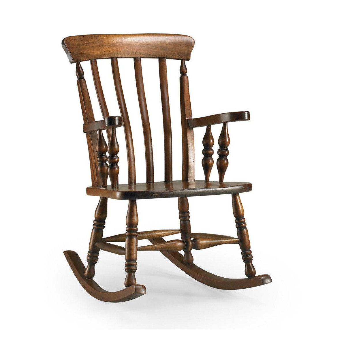 Rocking chair - HELVINIA marron, DECORATION D’AUTREFOIS