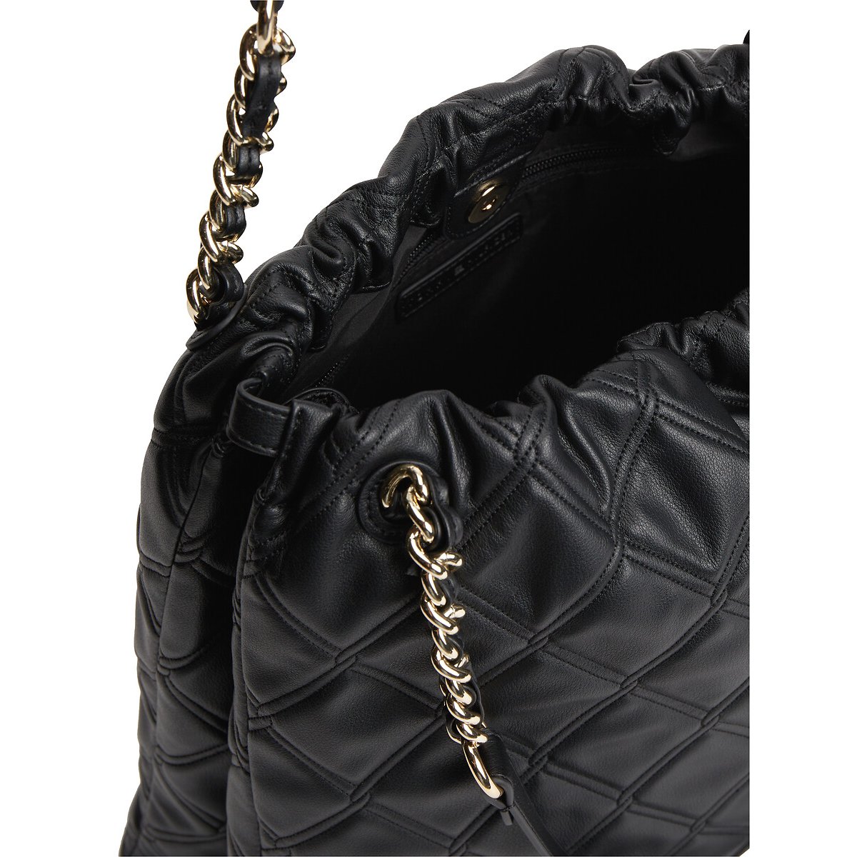 Quilted Tote Bag black, TOMMY HILFIGER
