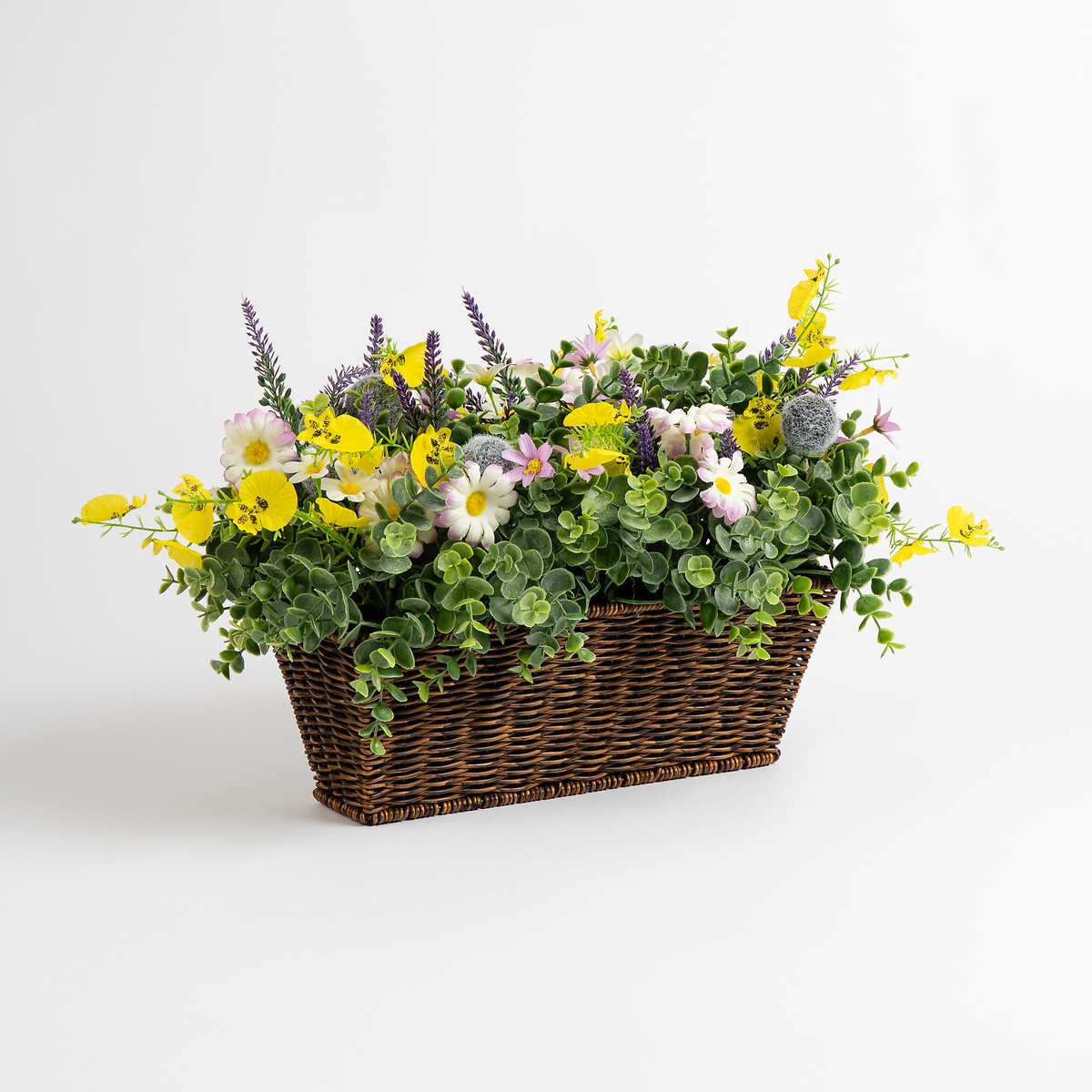 Mixed Floral Outdoor Planter yellow, SO'HOME