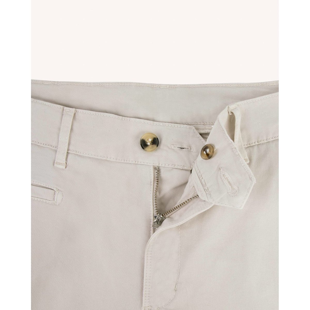 Chino coupe fuselée BRIX ecru, FAGUO