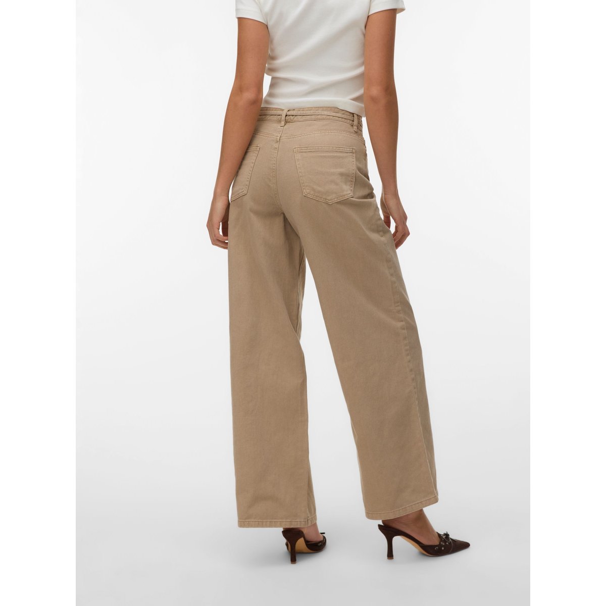 Jean À Coupe Large silver mink, VERO MODA