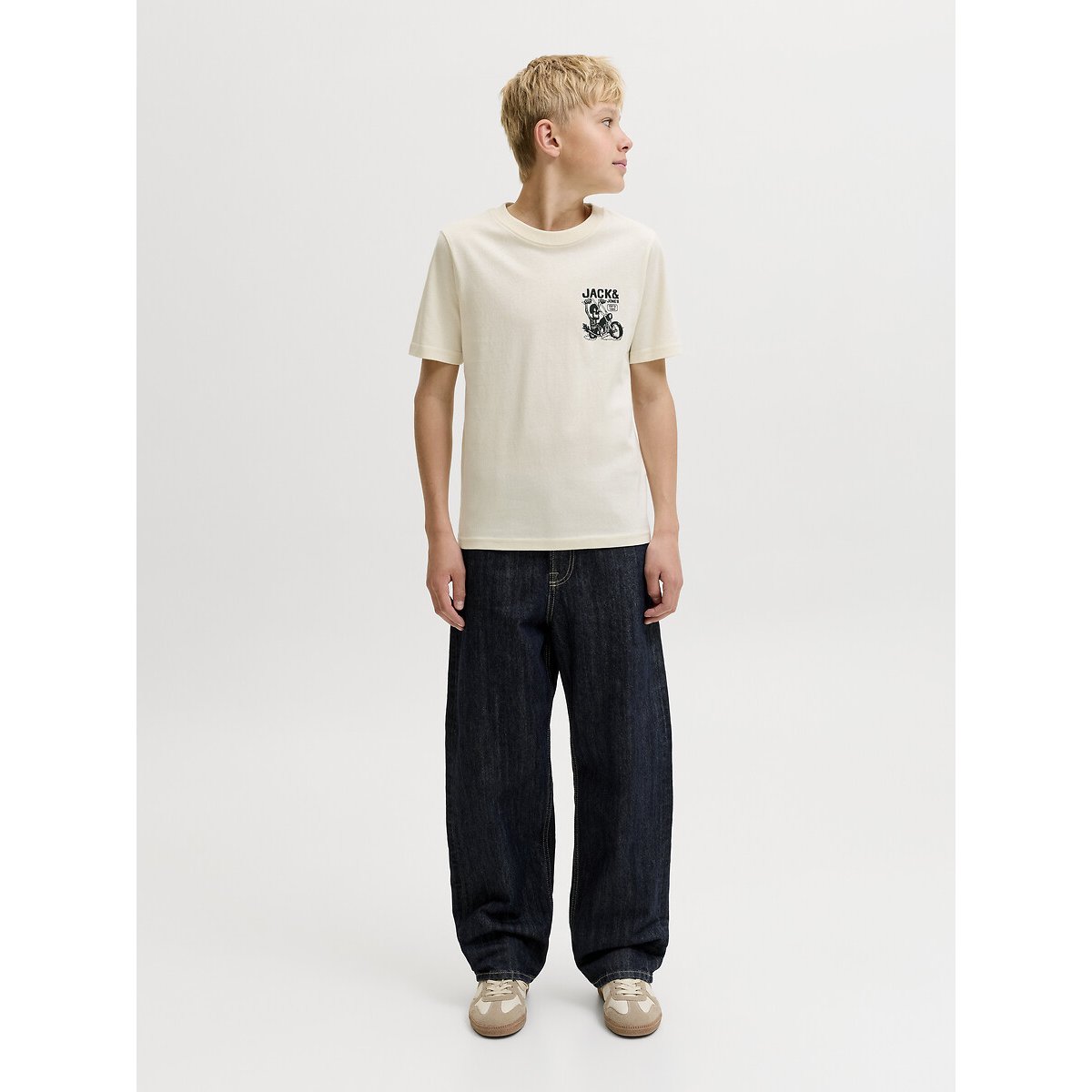 Short Sleeve T-Shirt beige, JACK & JONES JUNIOR
