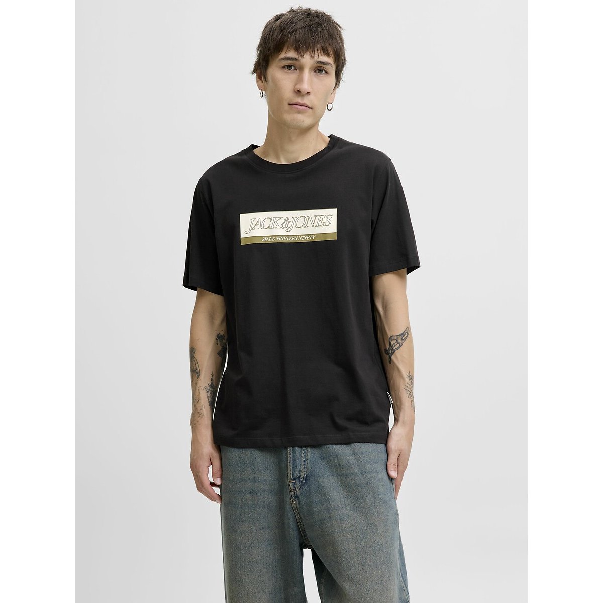 T-shirt Jorinwood noir, JACK & JONES