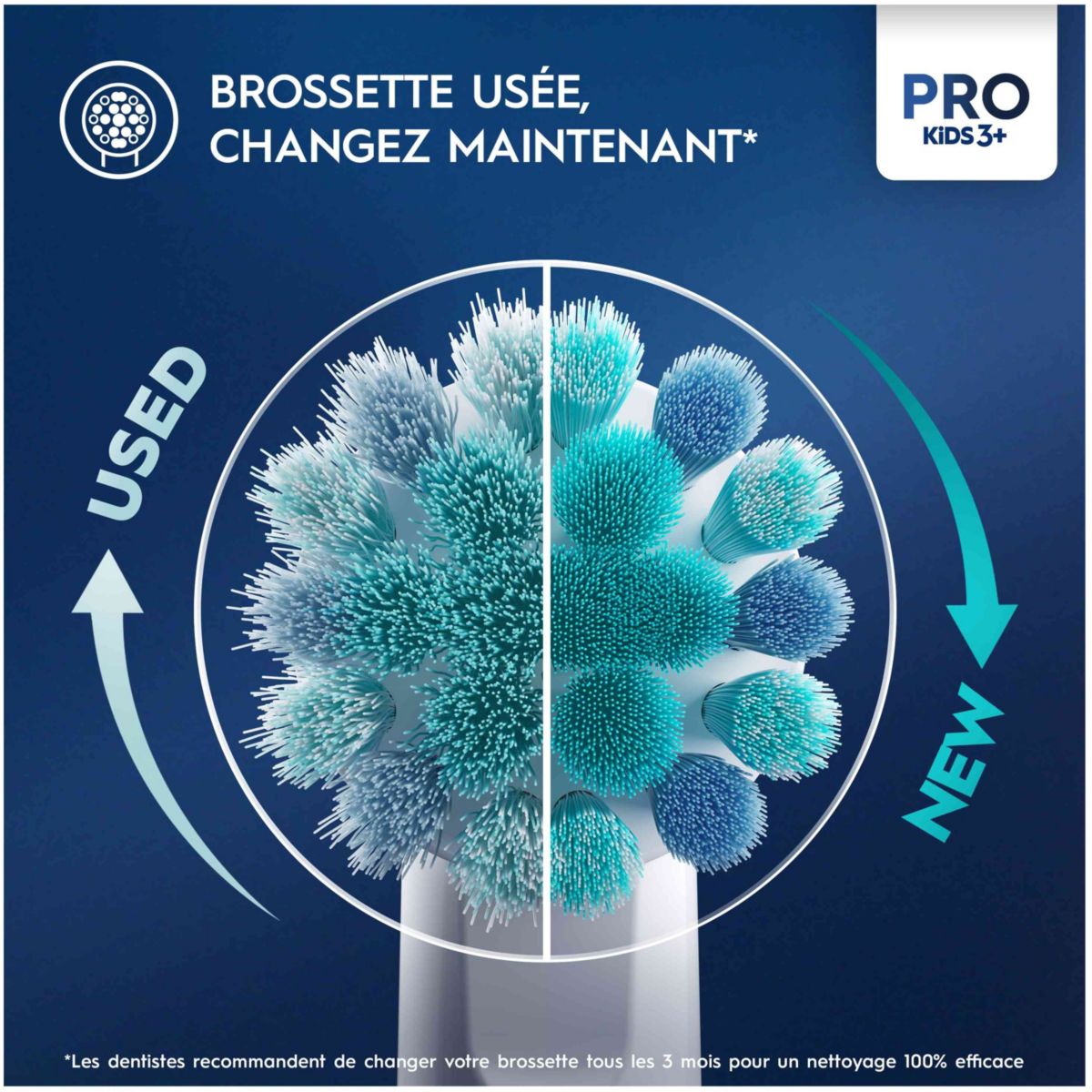 Brosse à dents électrique Vitality Pro Kids Frozen + Etui de voyage couleur unique, ORAL B