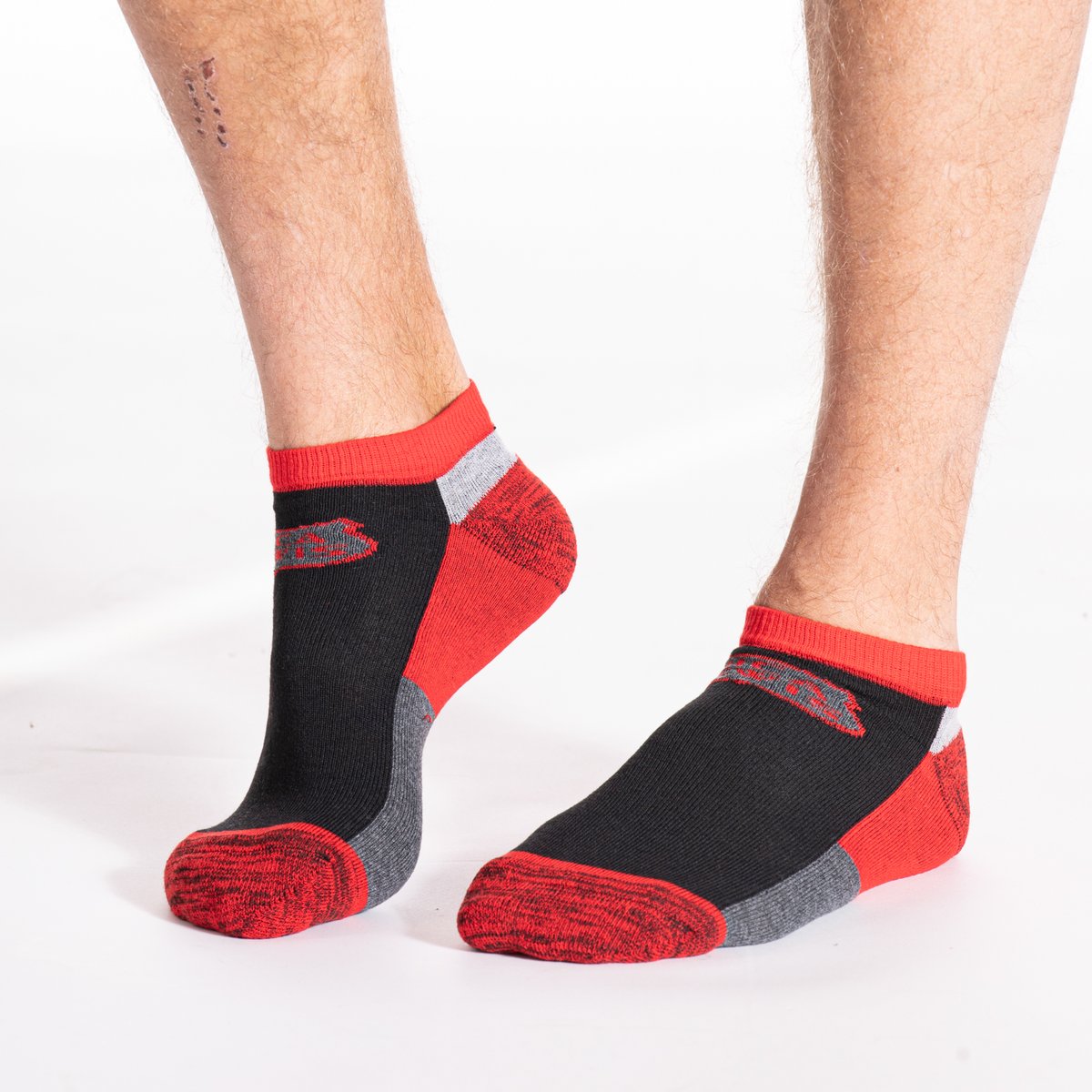 Chaussettes de travail basses renforcées, lot de 3 SOCKSN noir, RICA LEWIS