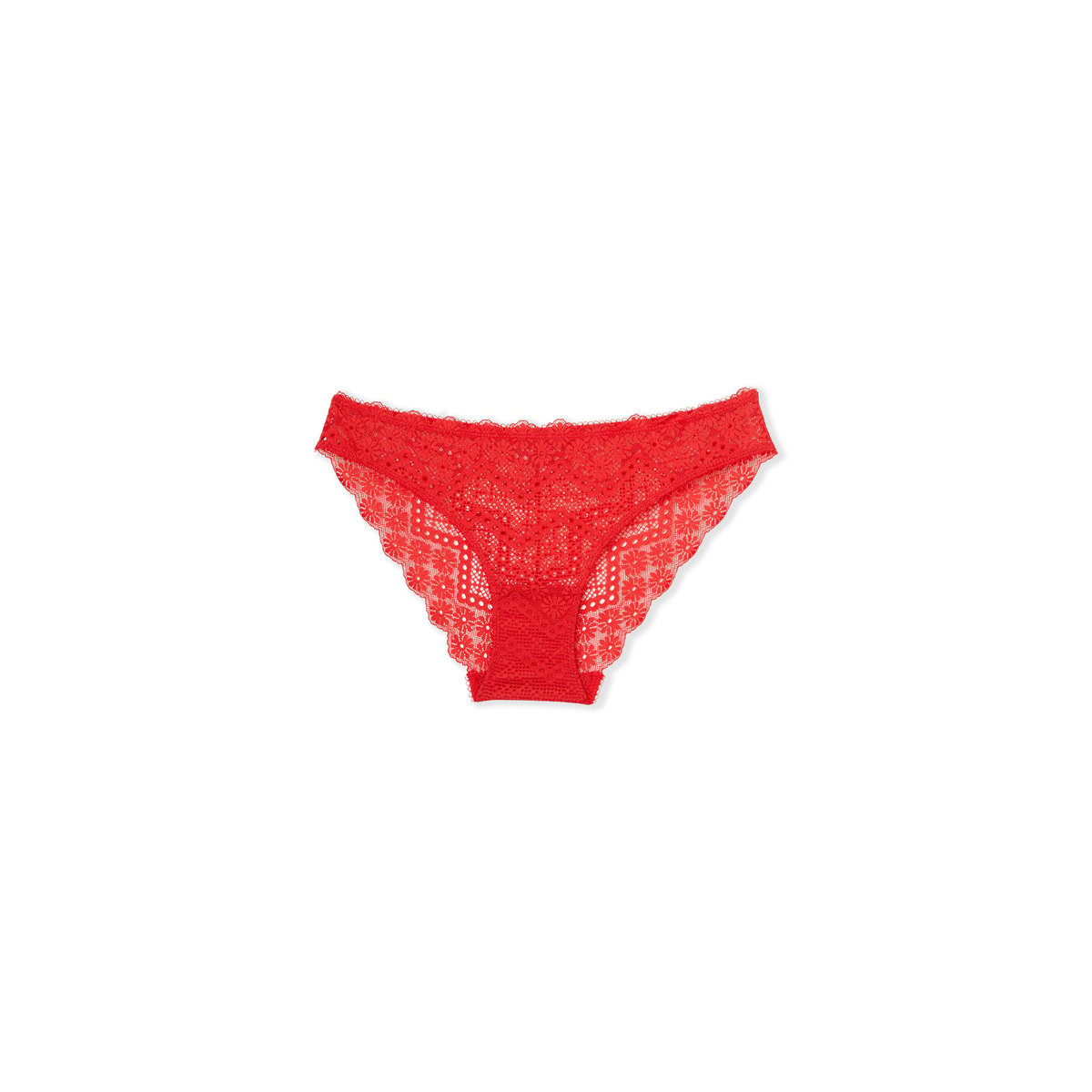 Culotte en dentelle ECLIPSE rouge, ETAM