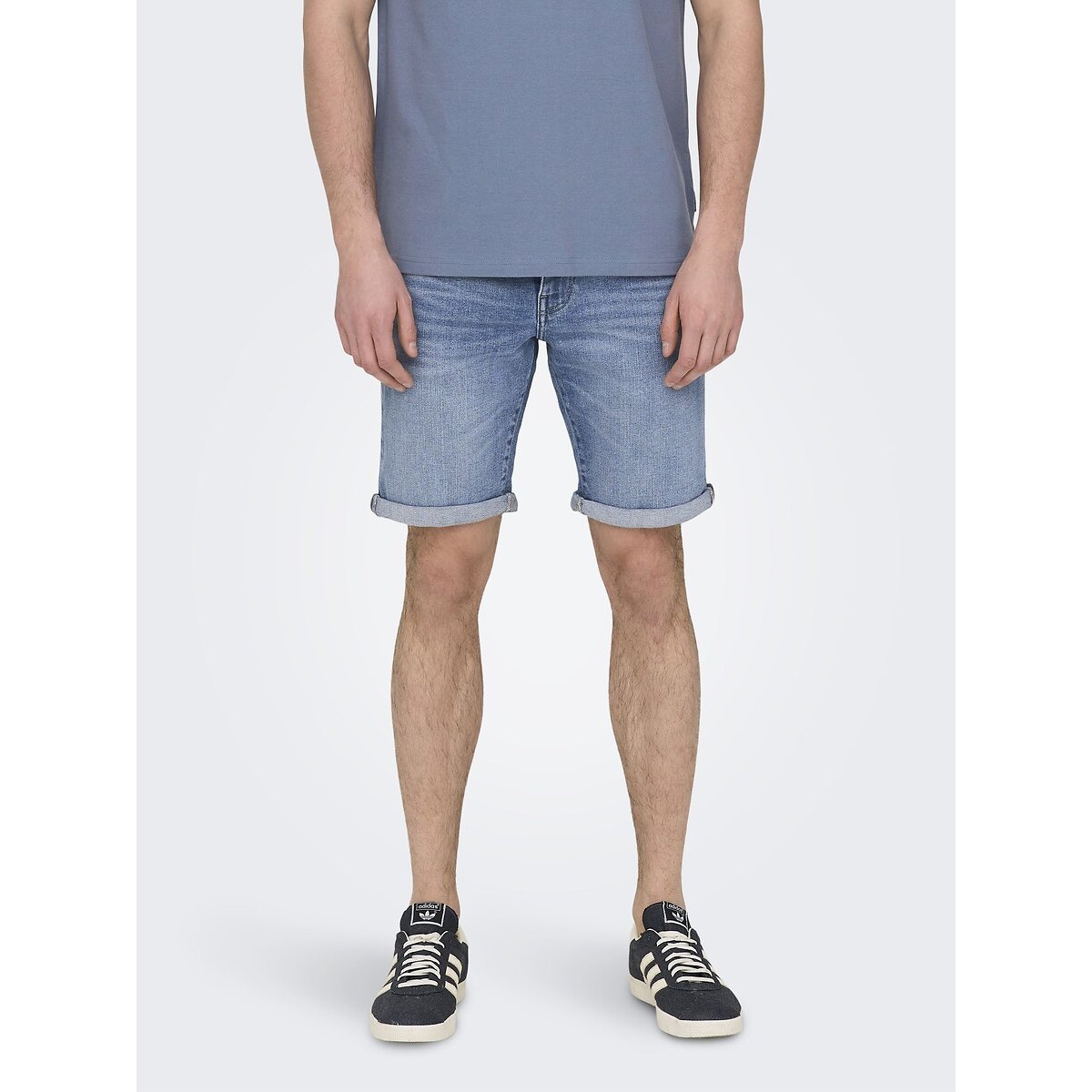 Short en jean bleu ciel, ONLY & SONS