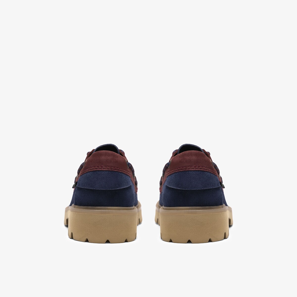 Scarpe da barca in pelle Cleyhill Boat navy/rosso, CLARKS