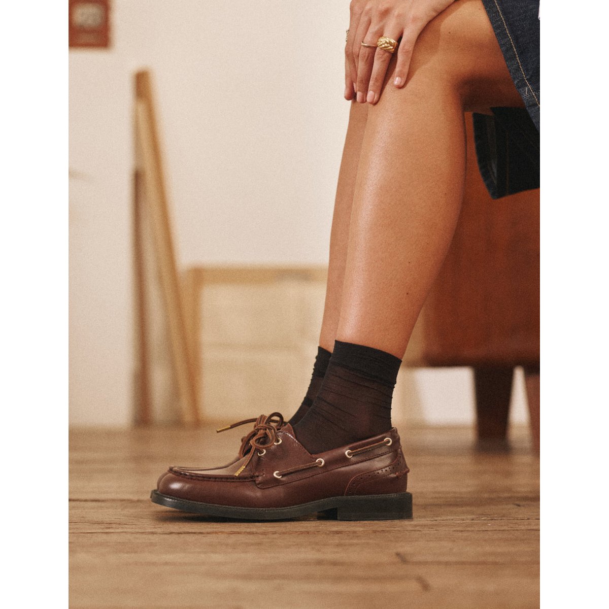 Derbies NIZA cuir marron, ODAJE