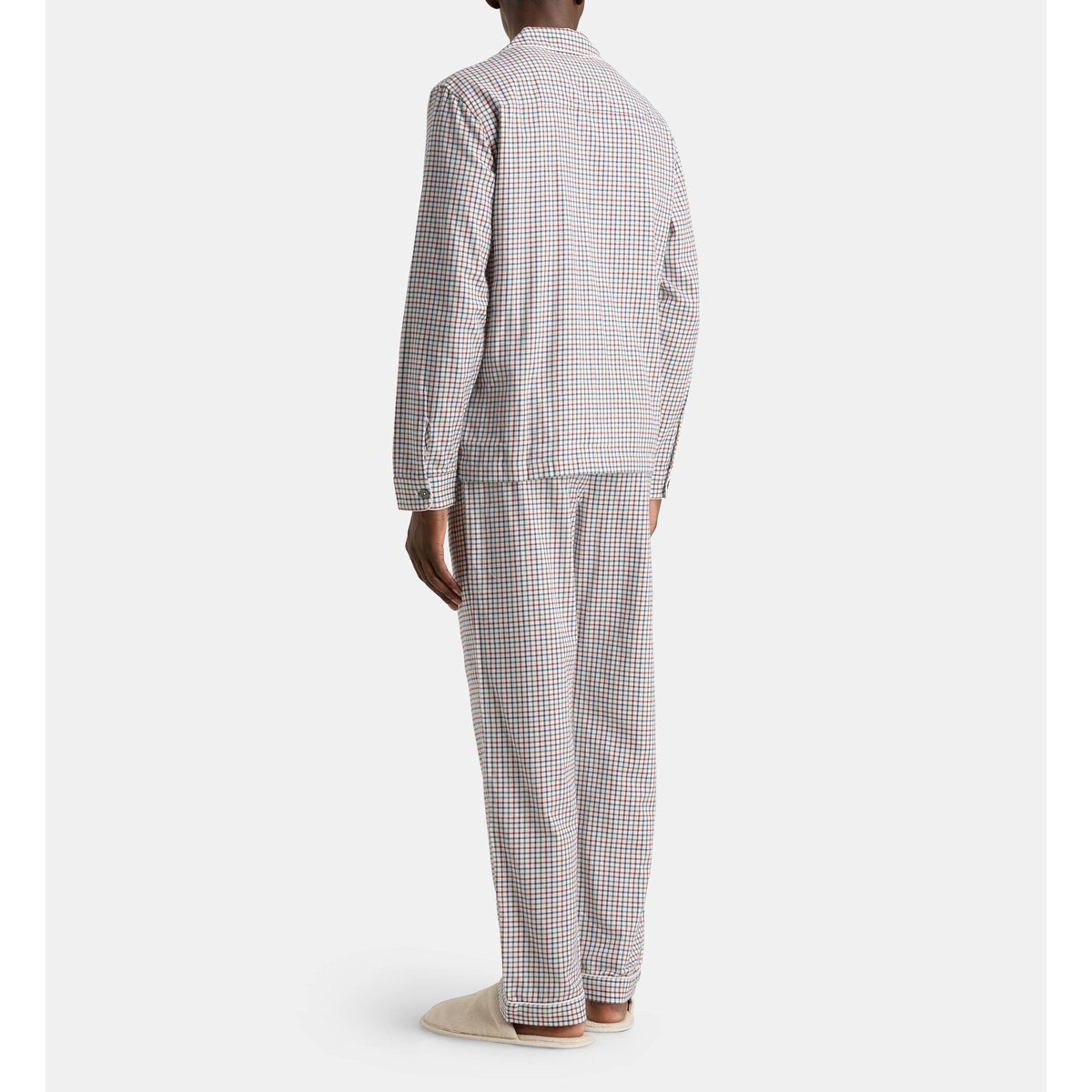 Pyjama long damini flanelle beige et multicolore, GALERIES LAFAYETTE