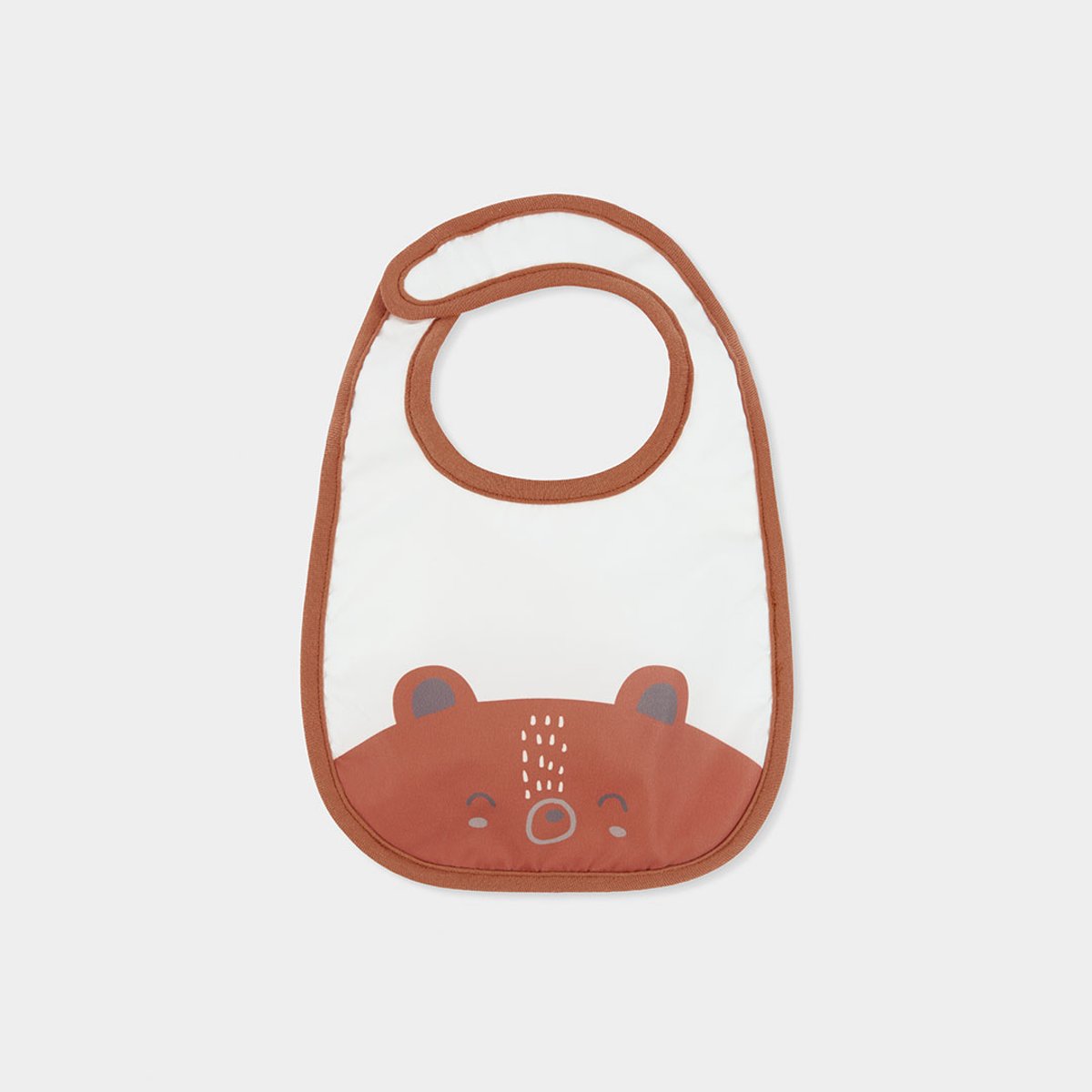 Lot 2 bavoirs bébé imprimé animaux blanc, BOBOLI