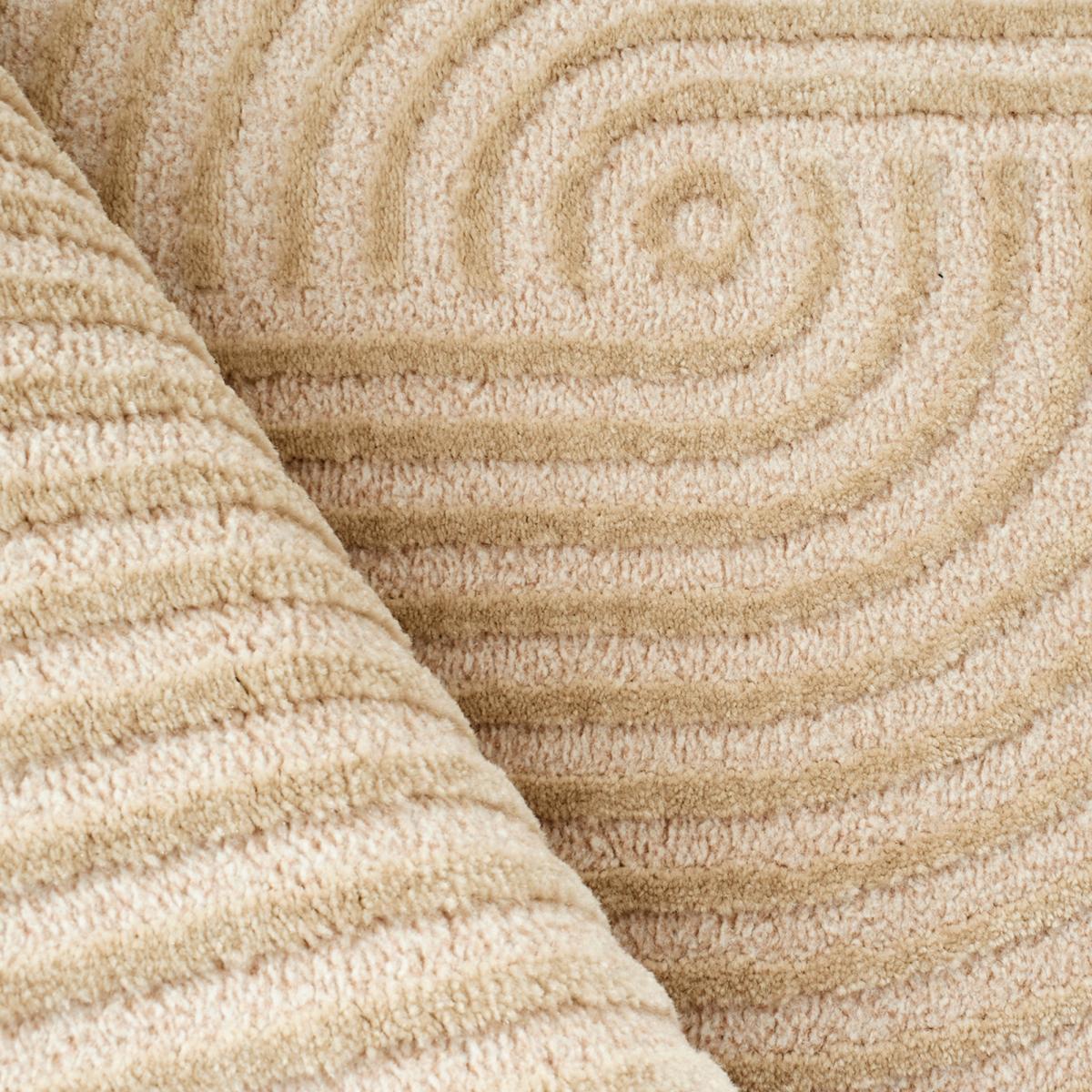 Tapis salon et chambre tissé motif géométrique CEROTI beige, UN AMOUR DE TAPIS
