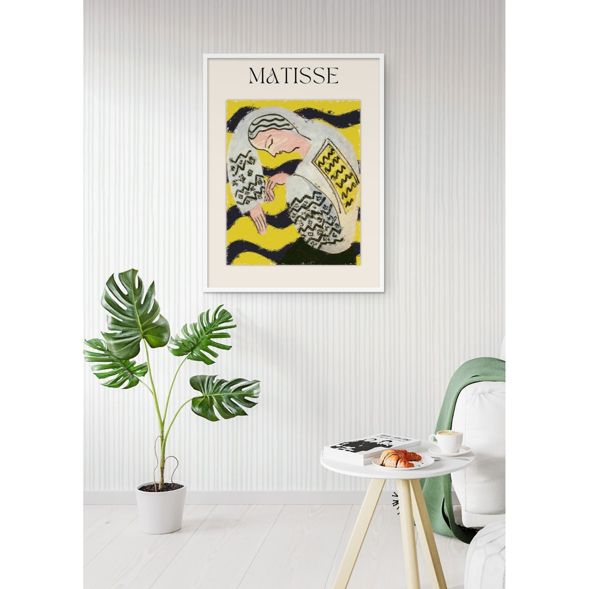 Poster Matisse - Femme endormie blanc, L'AFFICHERIE