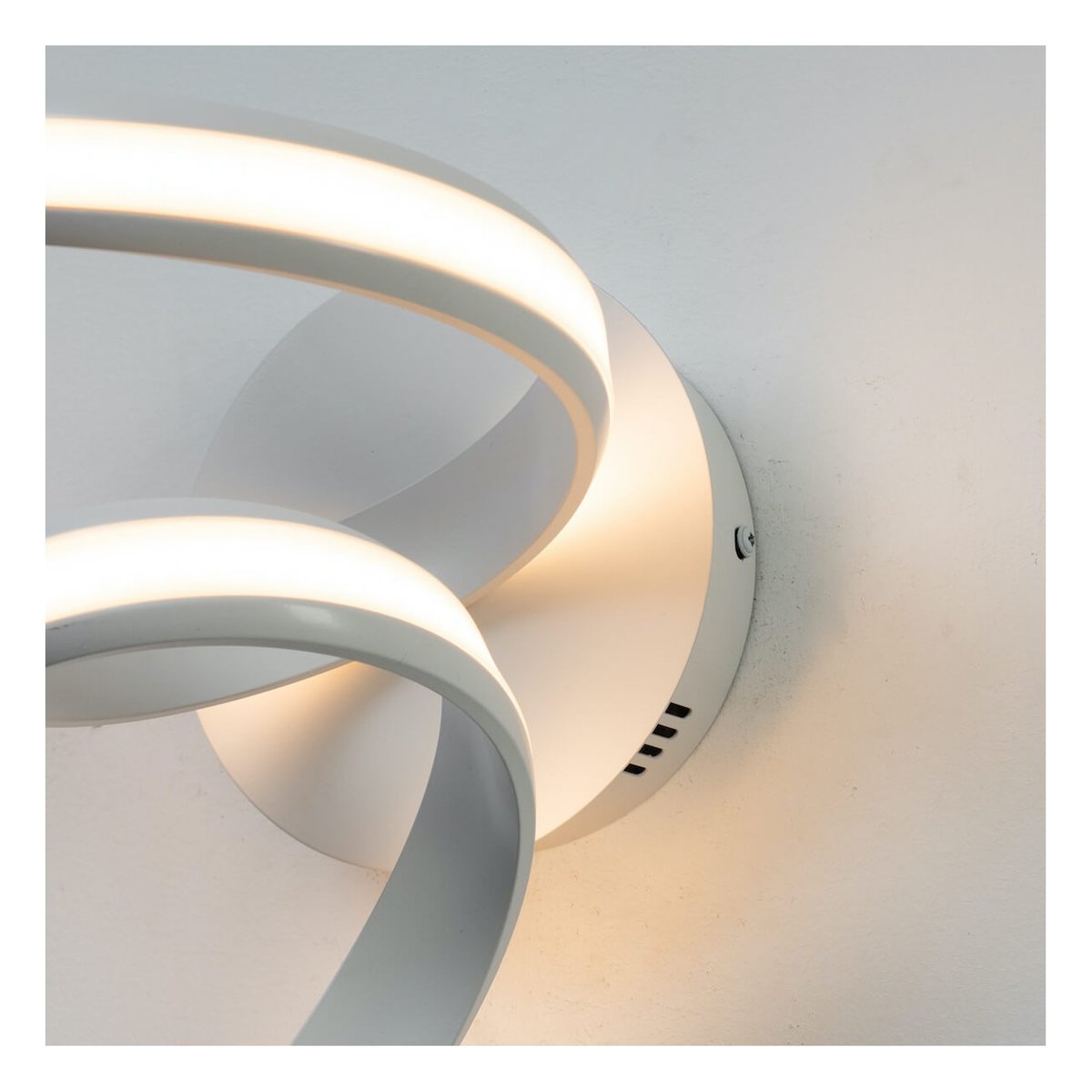 Applique spirale LED murale - KAUAI blanc, KOSILUM