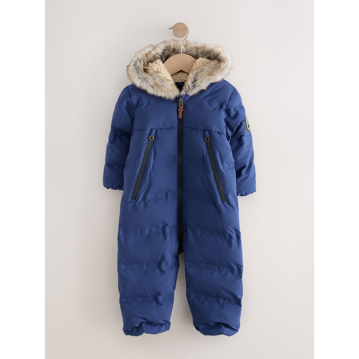 Combinaison de ski rembourrée imperméable bleu marine, NEXT