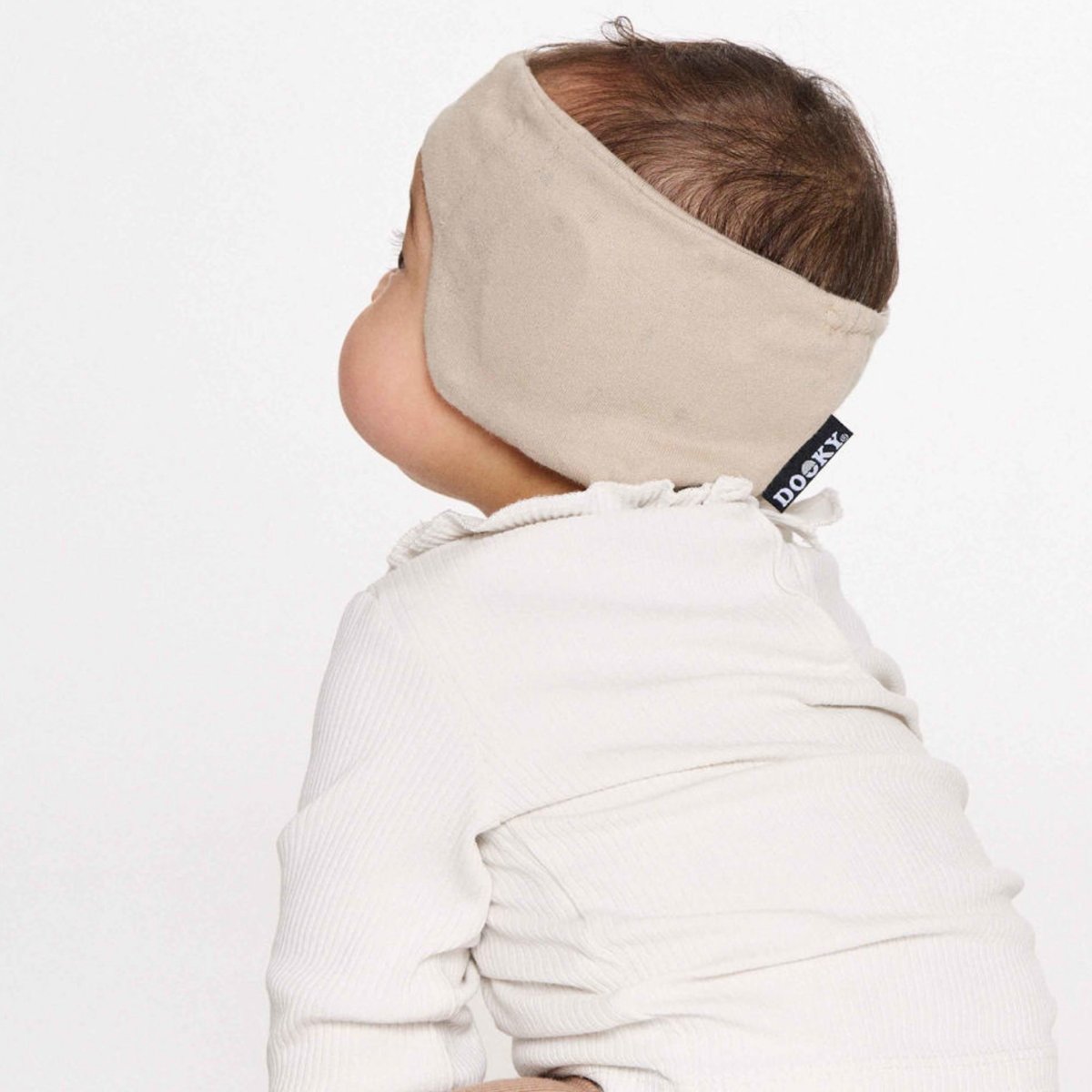 Bandeau de protection auditive pour bébé beige, DOOKY