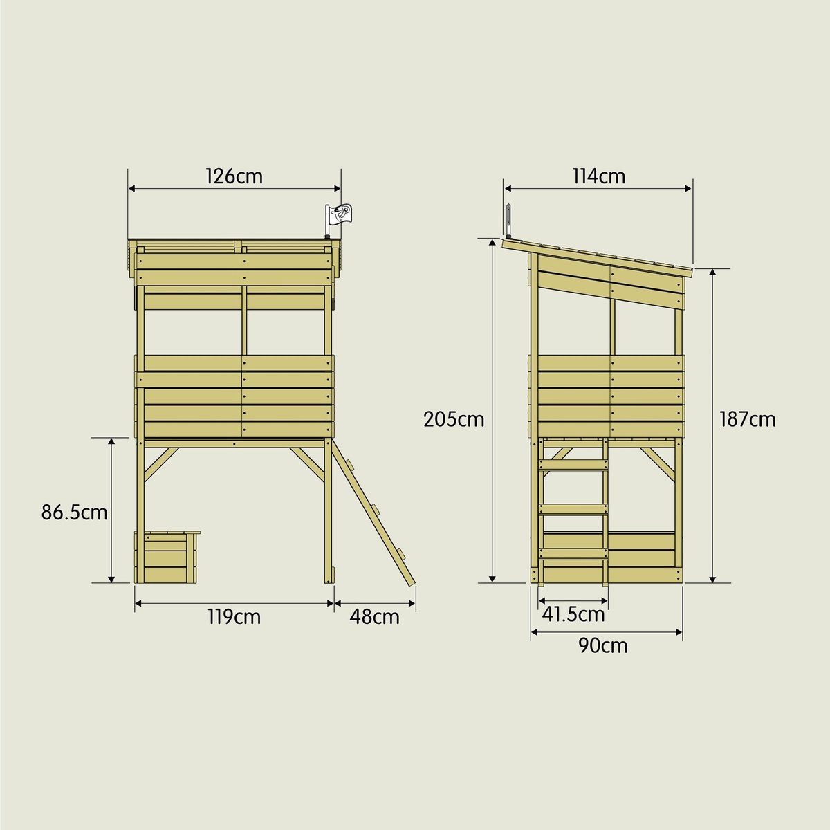 Cabane sur pilotis CIMES marron, TP TOYS
