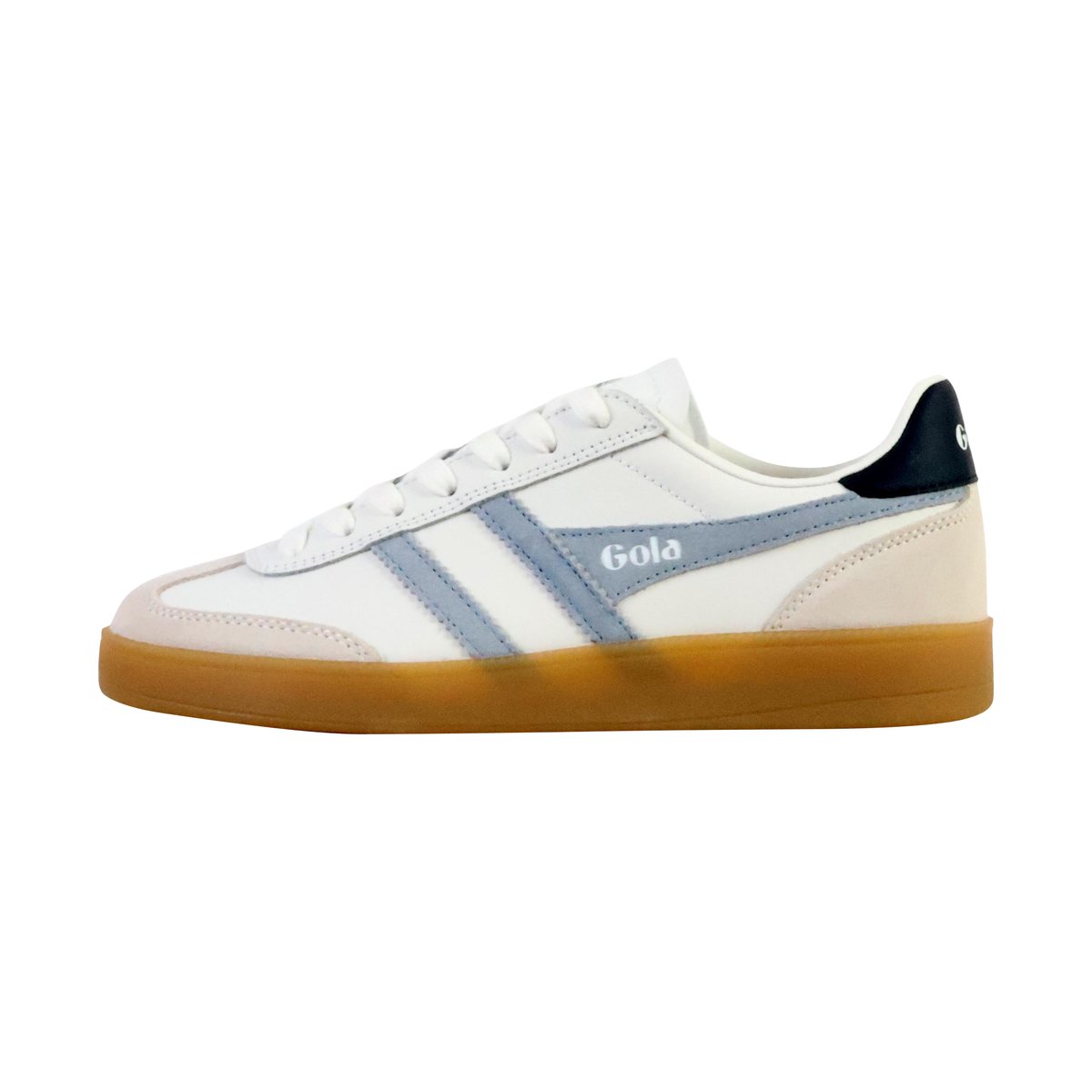 Baskets Viper Leather blanc-air-marine-gum, GOLA