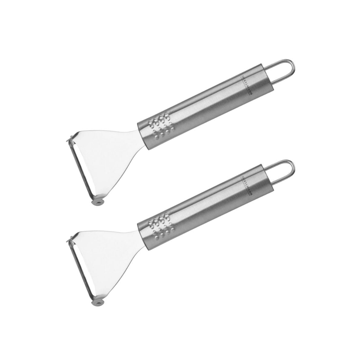 Lot de 2 rasoirs à légumes OVALE gris, FACKELMANN