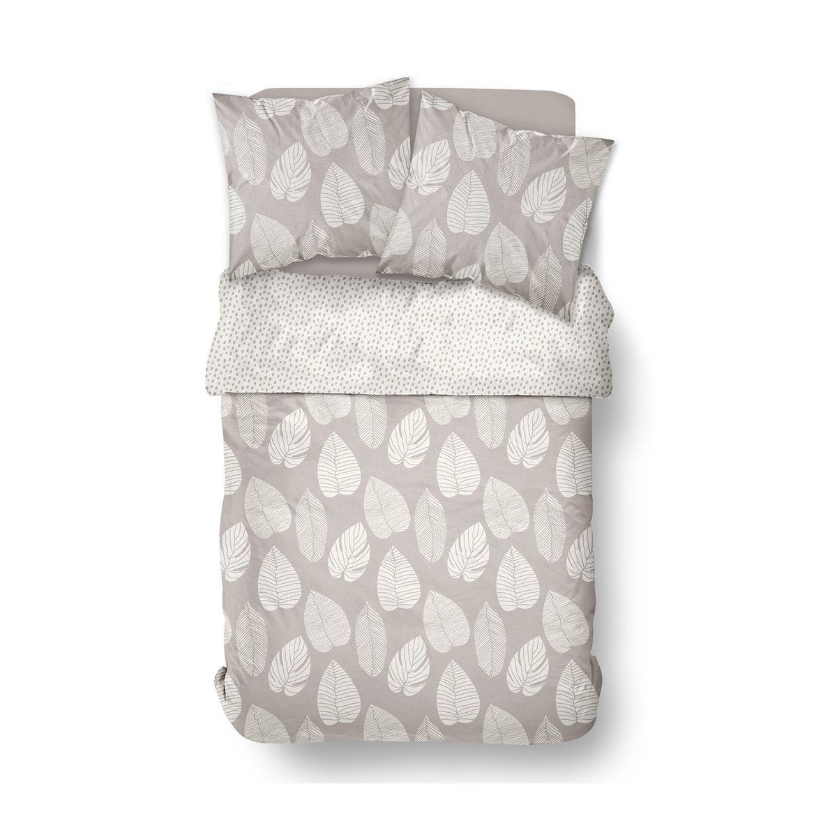 Parure de lit zippée imprimé Floral coton MAWIRA AUGUSTINE beige, TODAY