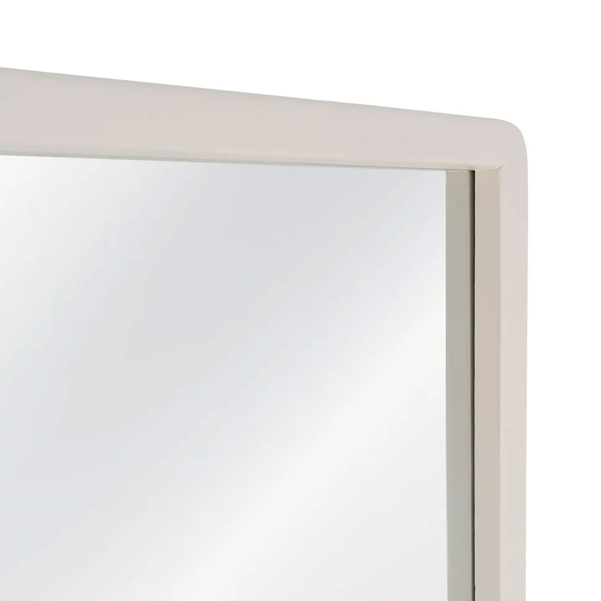 Grand miroir rectangulaire en bois blanc cassé 80x3x180cm blanc, WADIGA