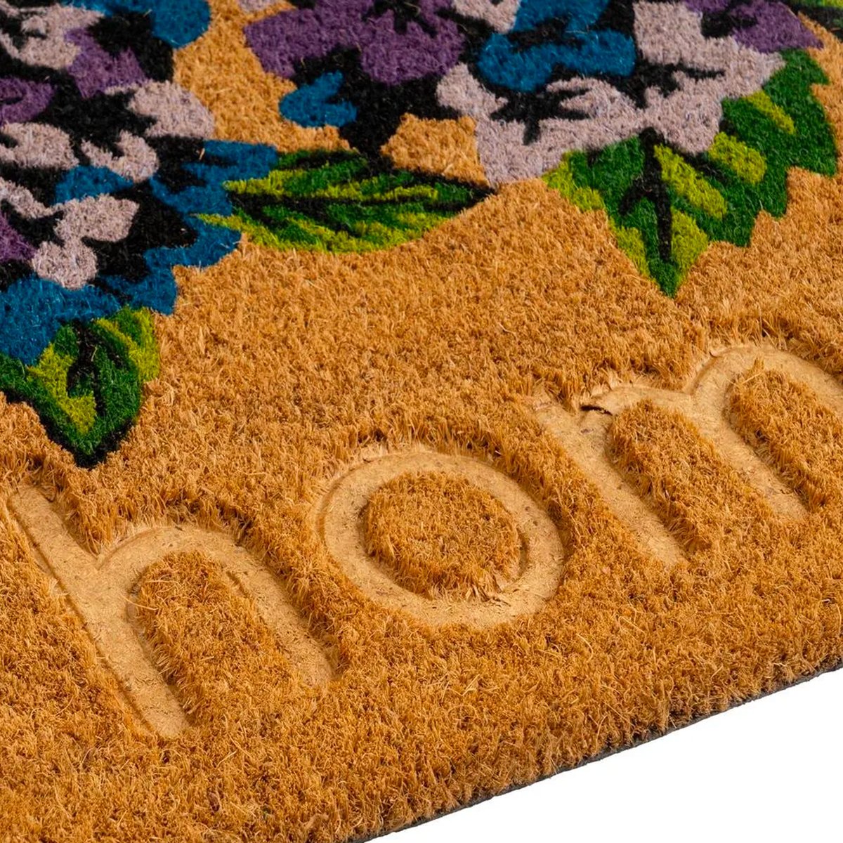 Paillasson coco lavandes home 60x40x1.5cm multicolore, WADIGA