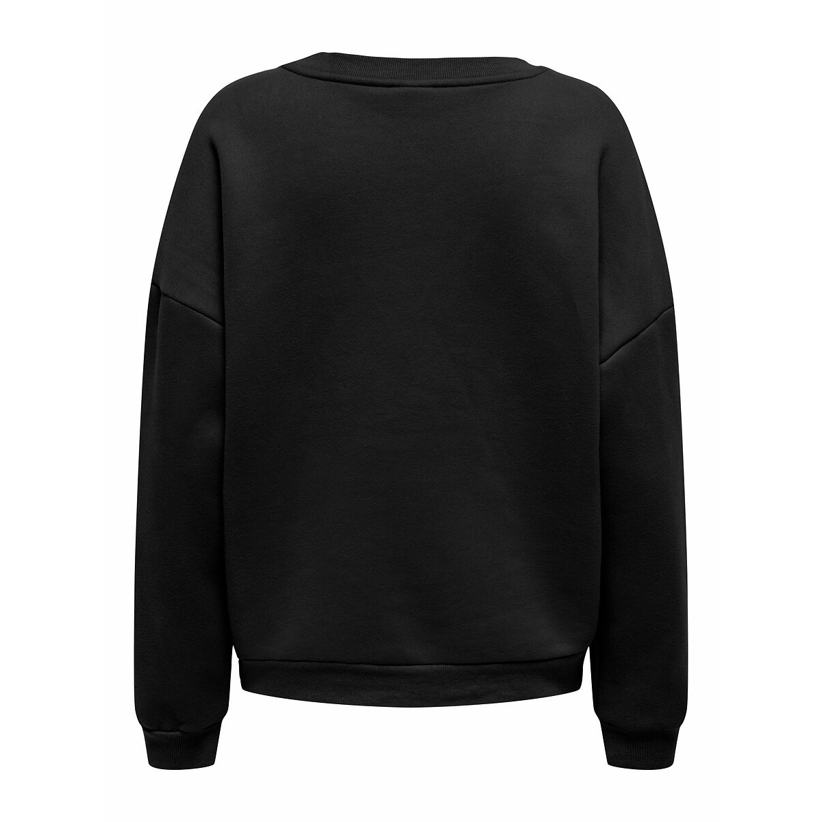 Sweat col V avec badge coloré noir, ONLY