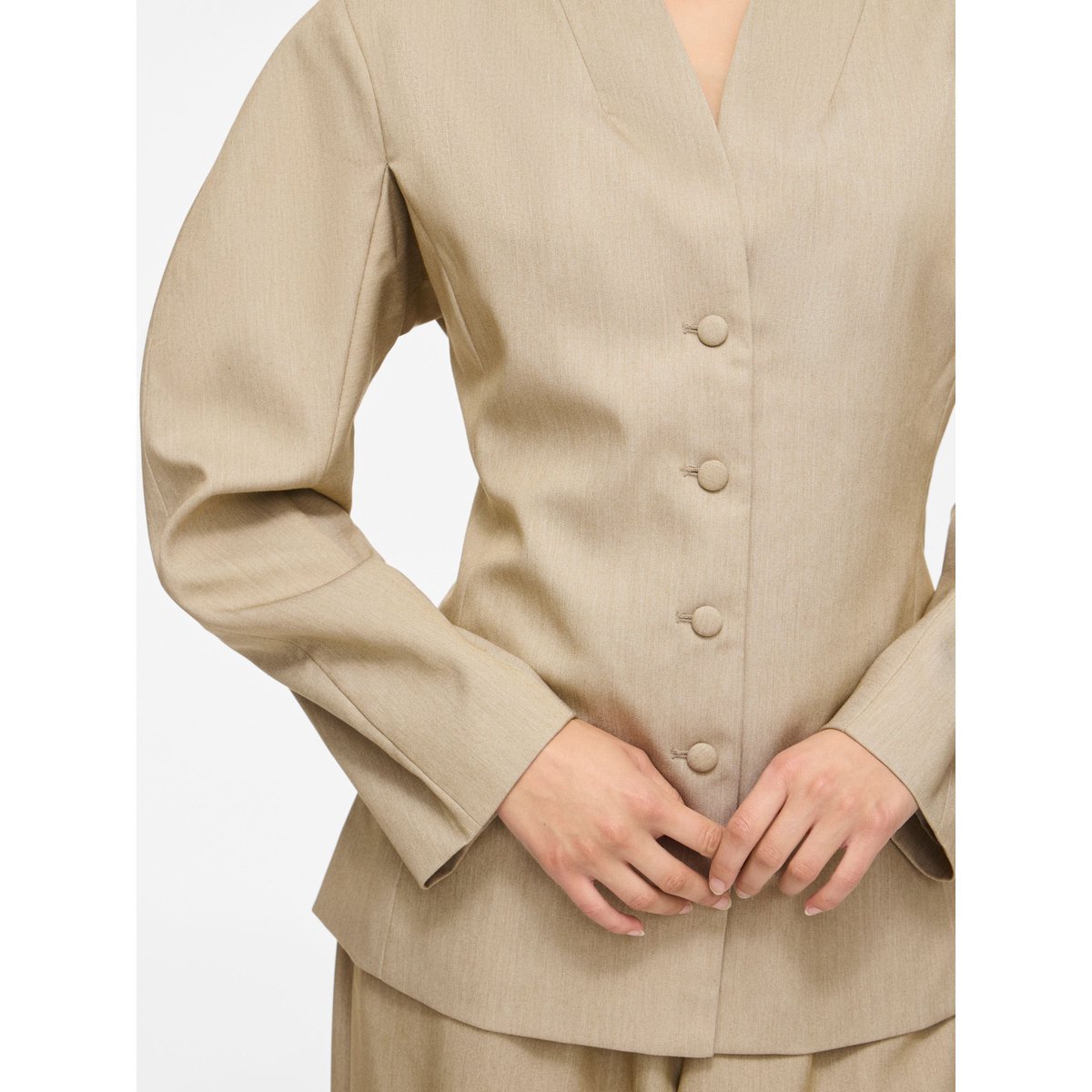 Blazer marron - natural melange1, VILA