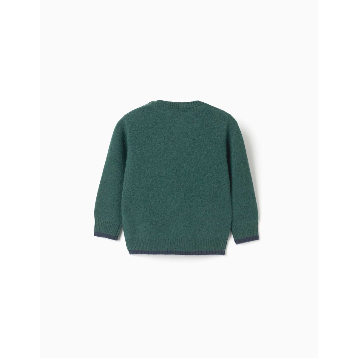 Pull en laine mélangée B&S vert, ZIPPY